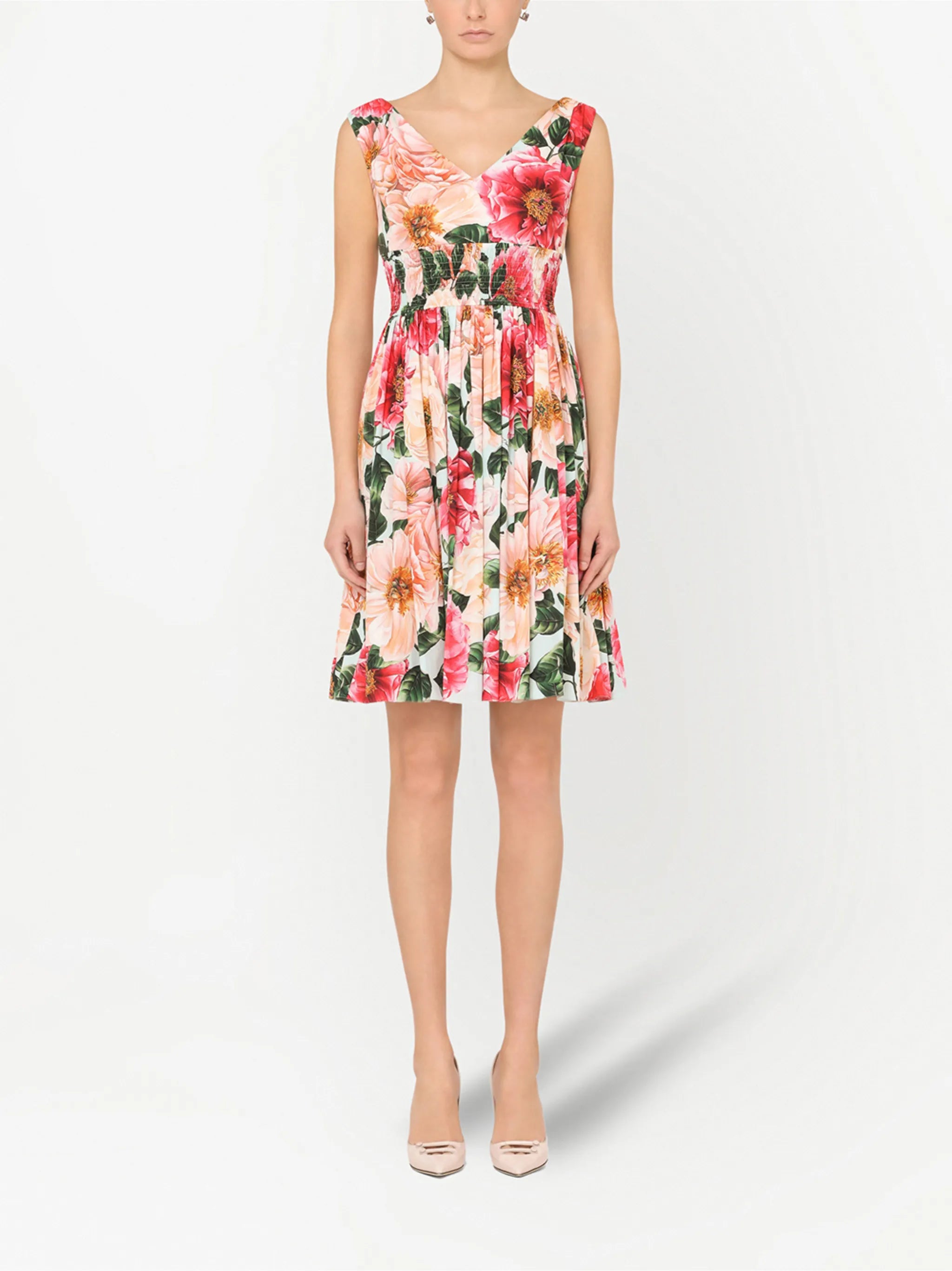 floral-print dress