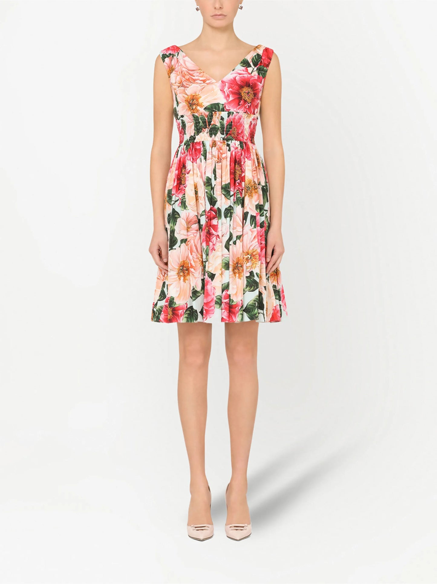 floral-print dress