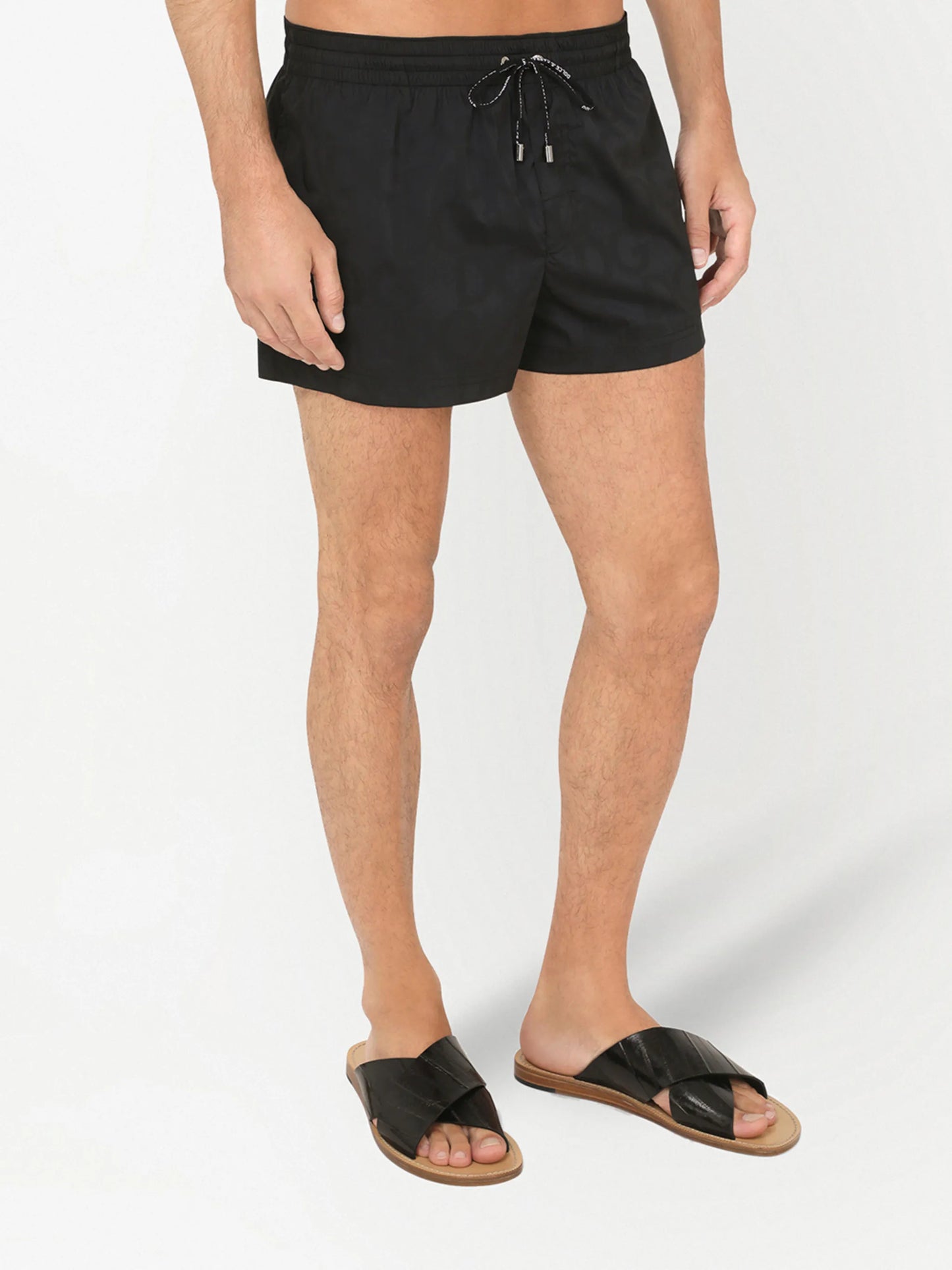 drawstring swim shorts