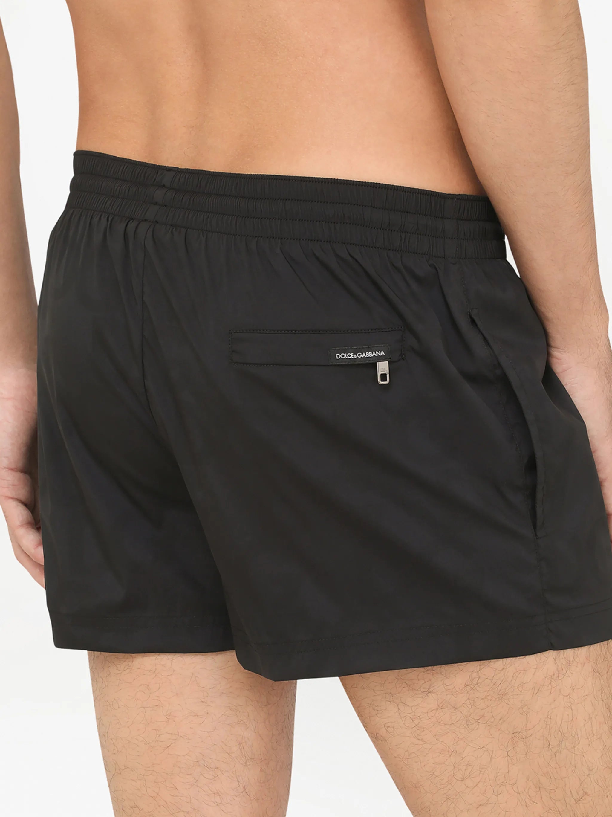 drawstring swim shorts