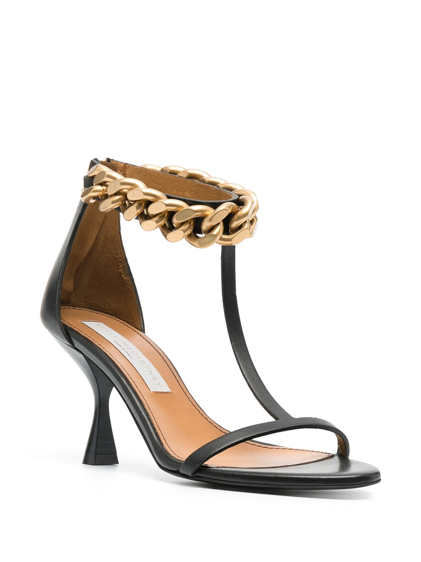 chain-link strappy sandals