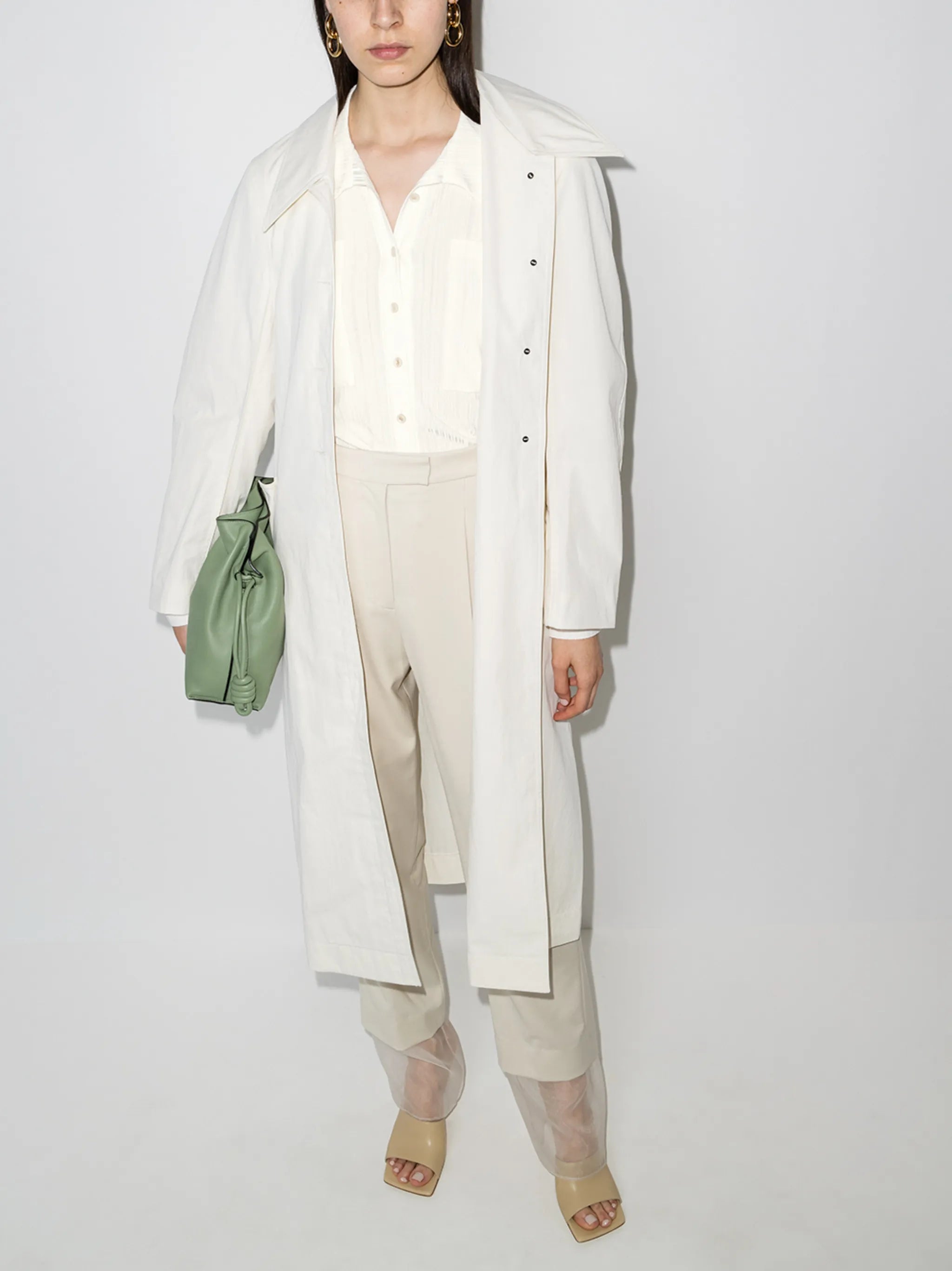 ribbed button-up shirt