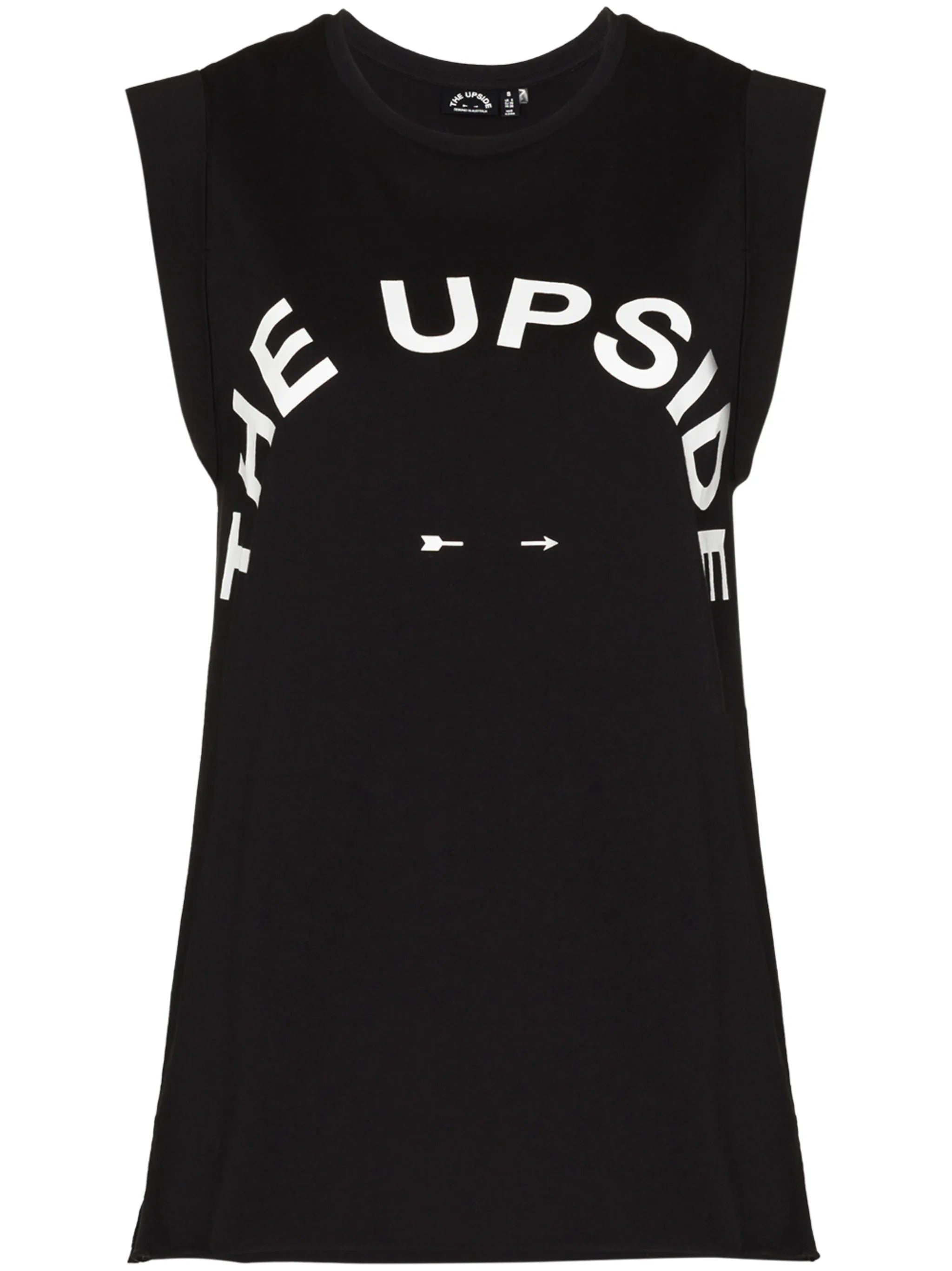 logo-print tank top