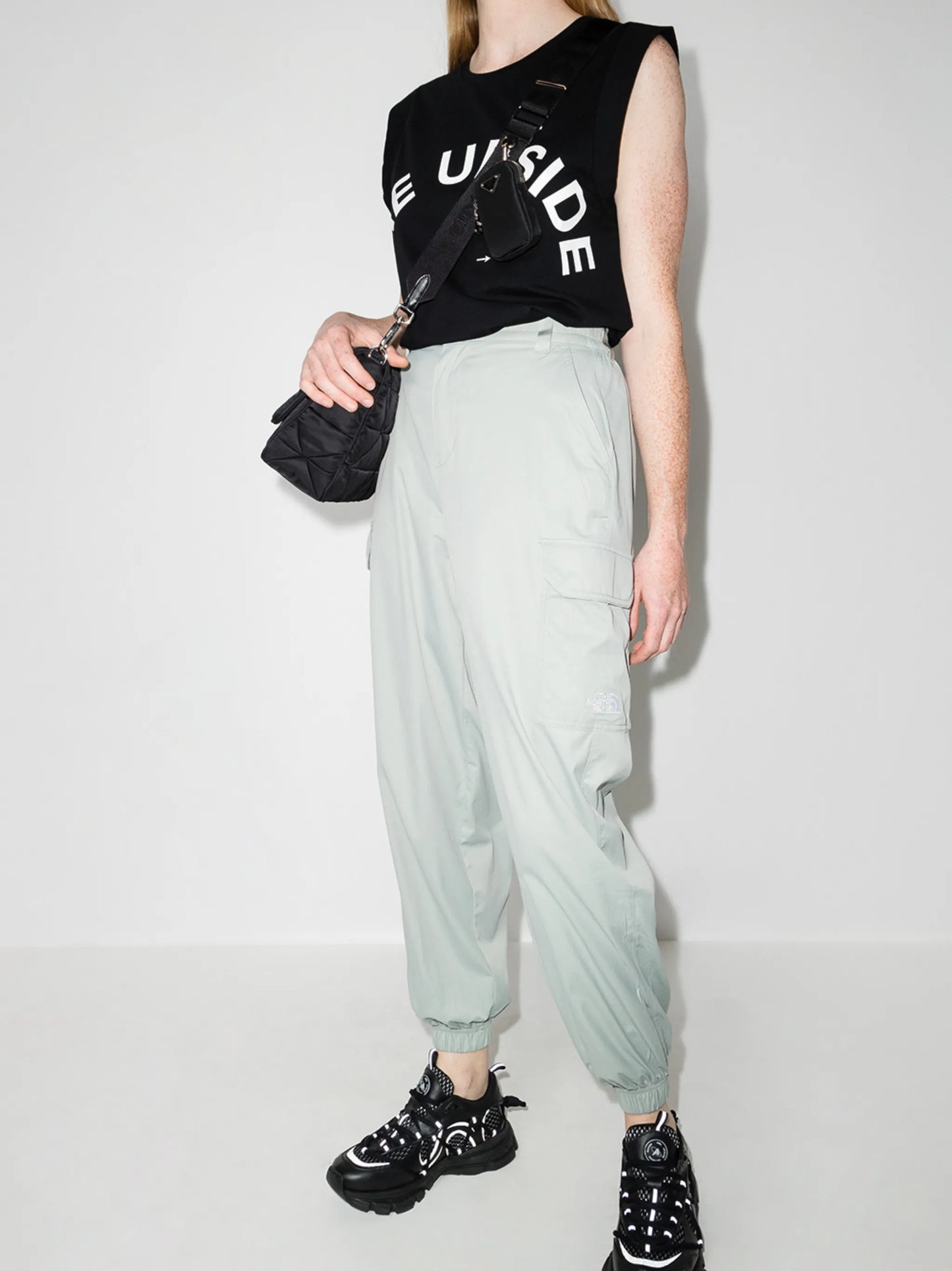 logo-print tank top