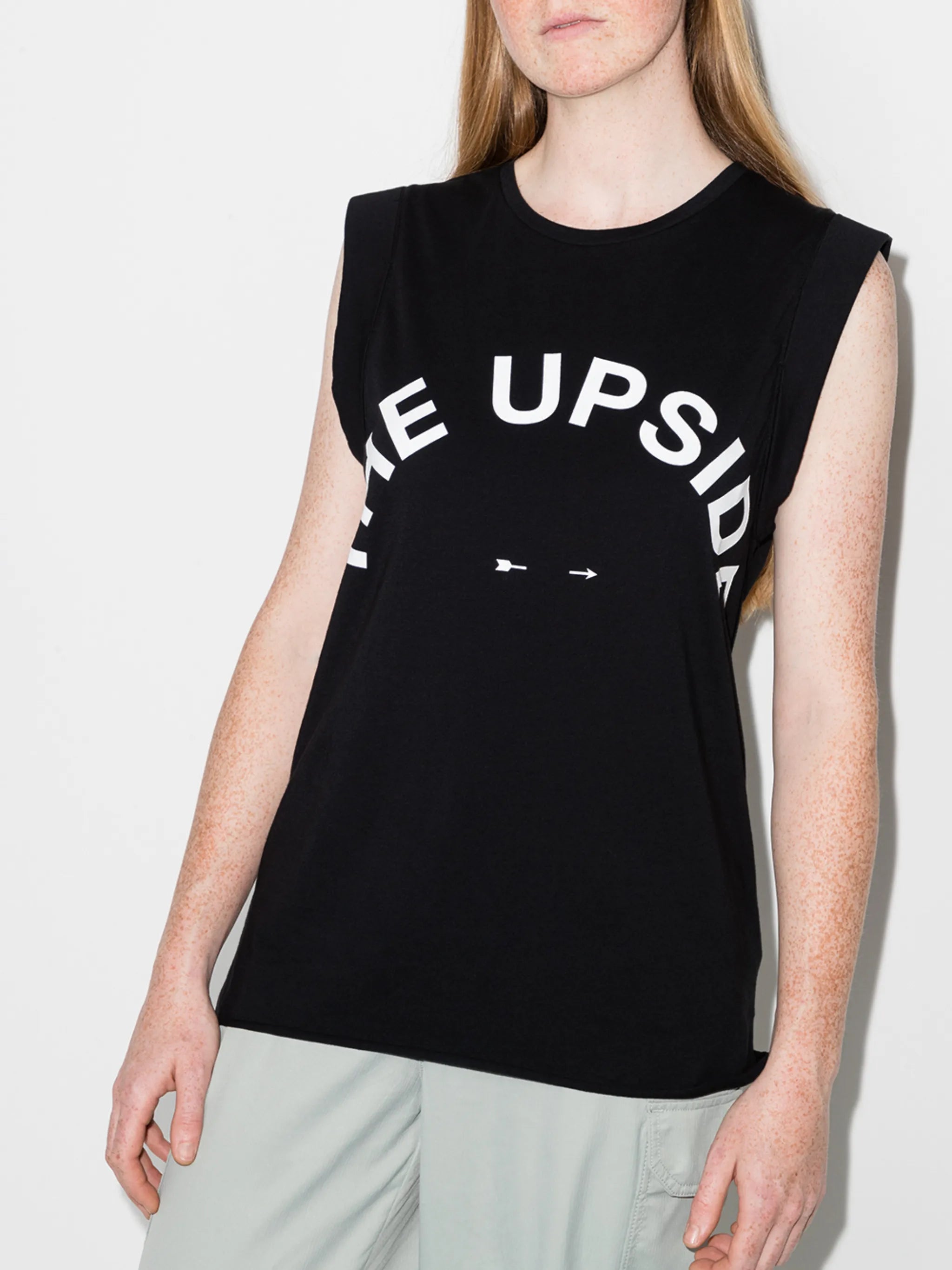 logo-print tank top