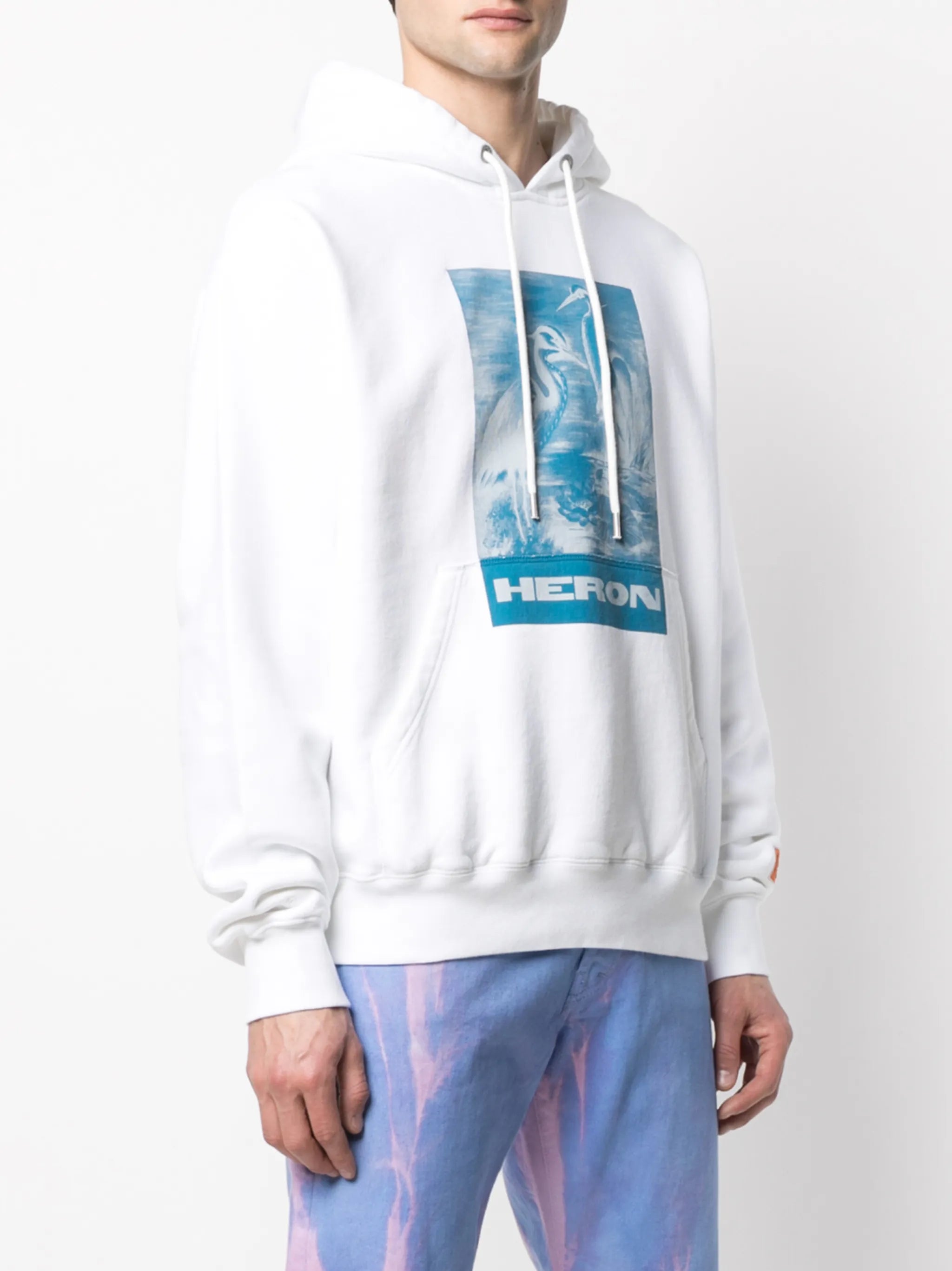logo-print organic cotton hoodie