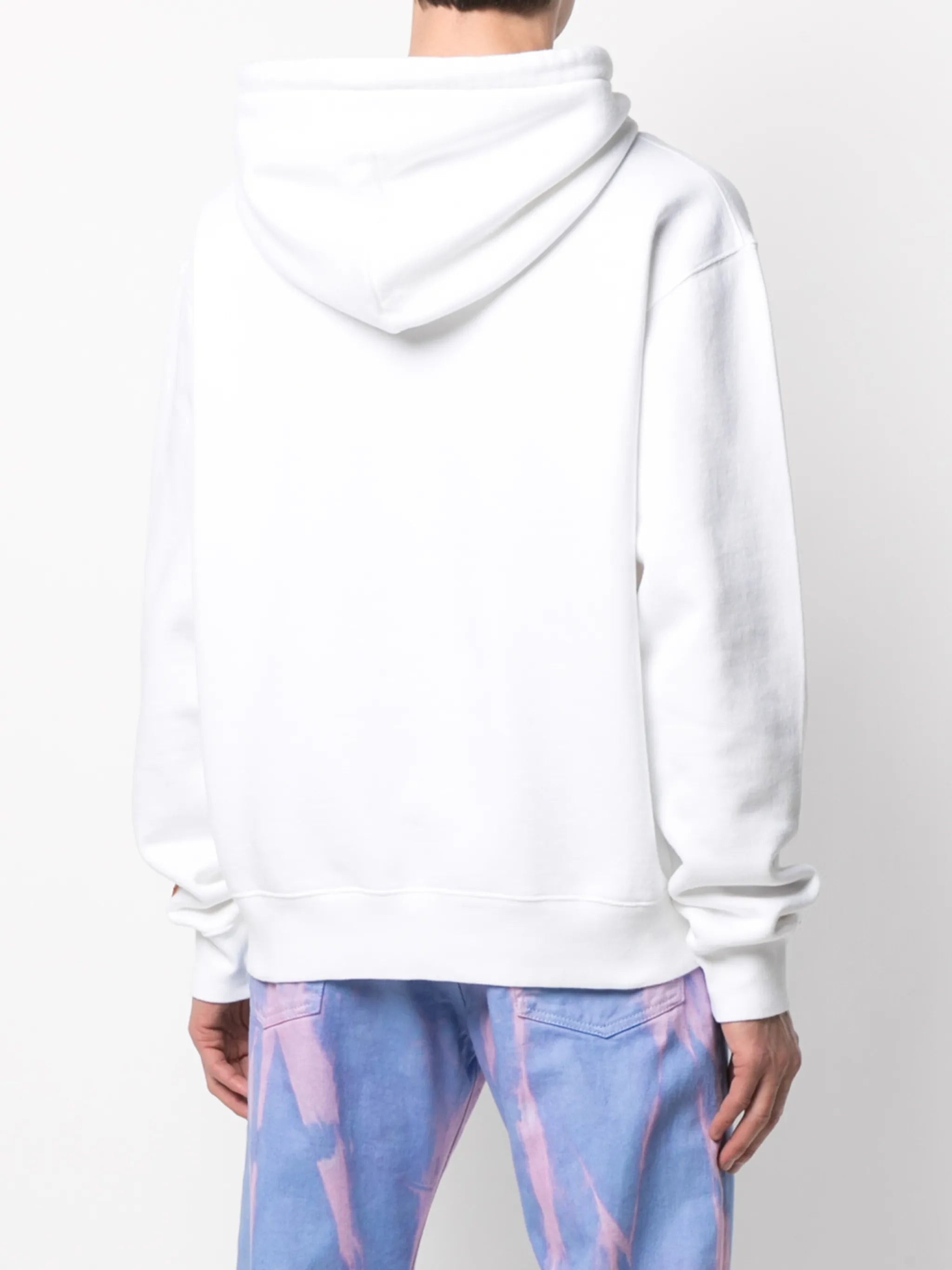 logo-print organic cotton hoodie