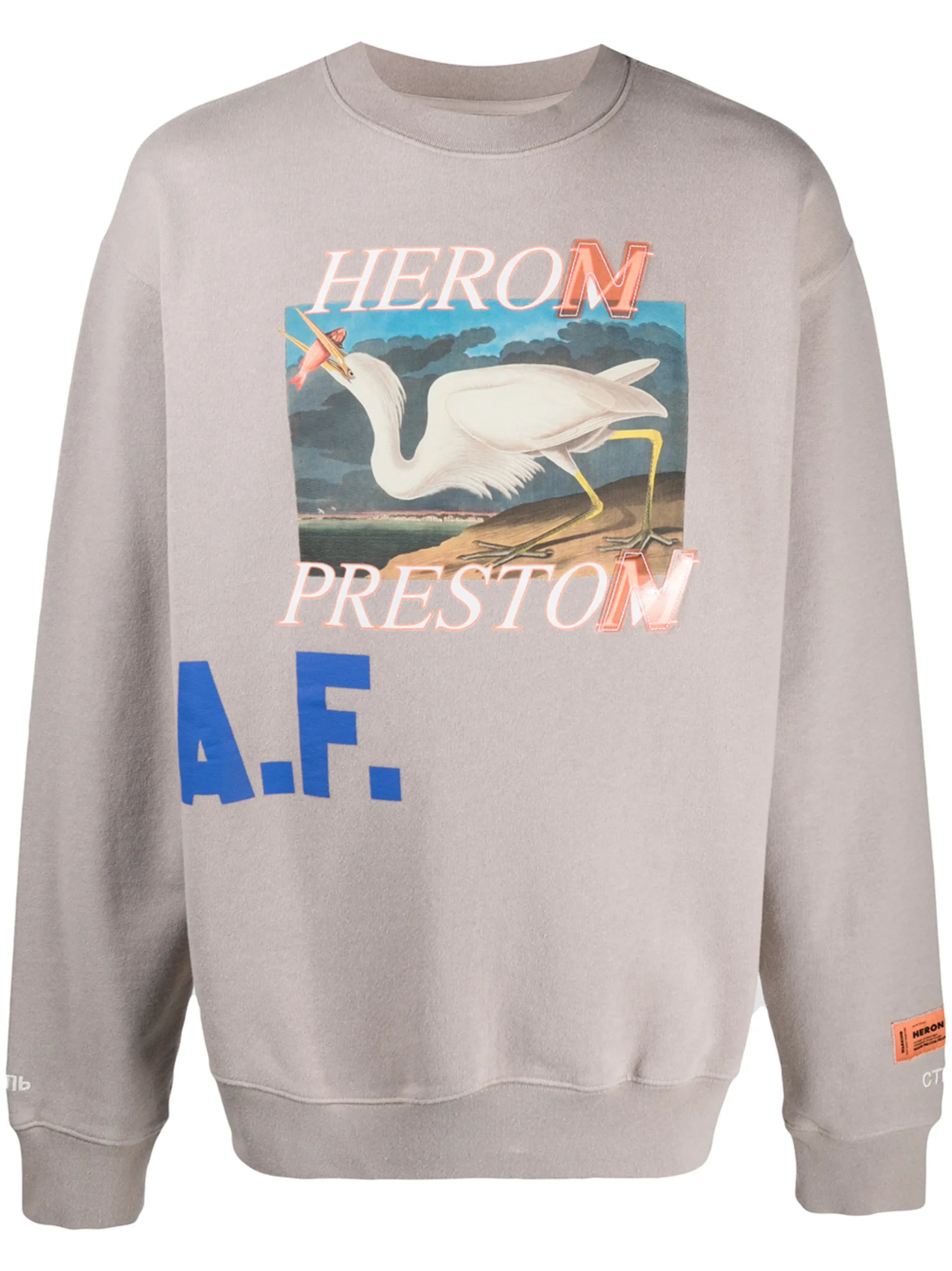 graphic-print long-sleeved sweatshirt