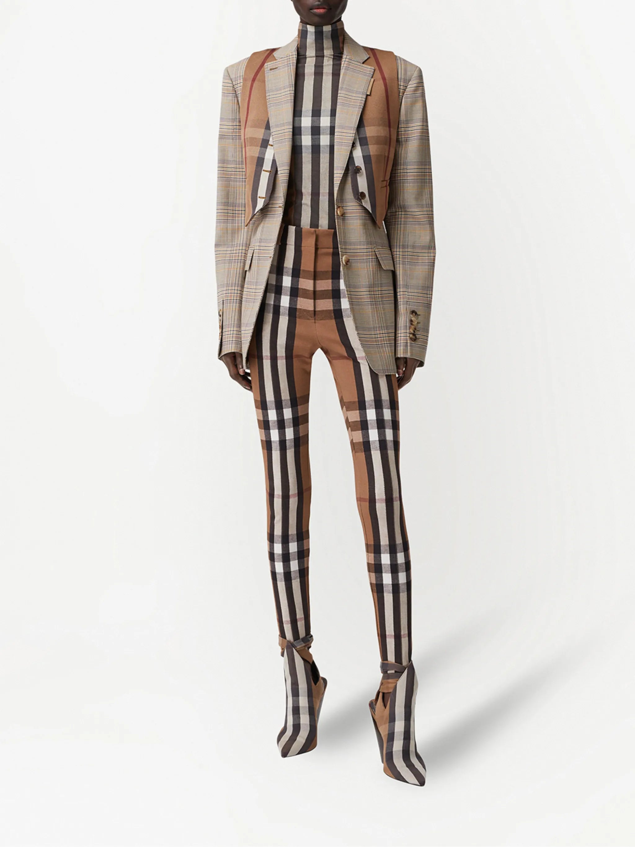 Vintage Check Jodhpur trousers