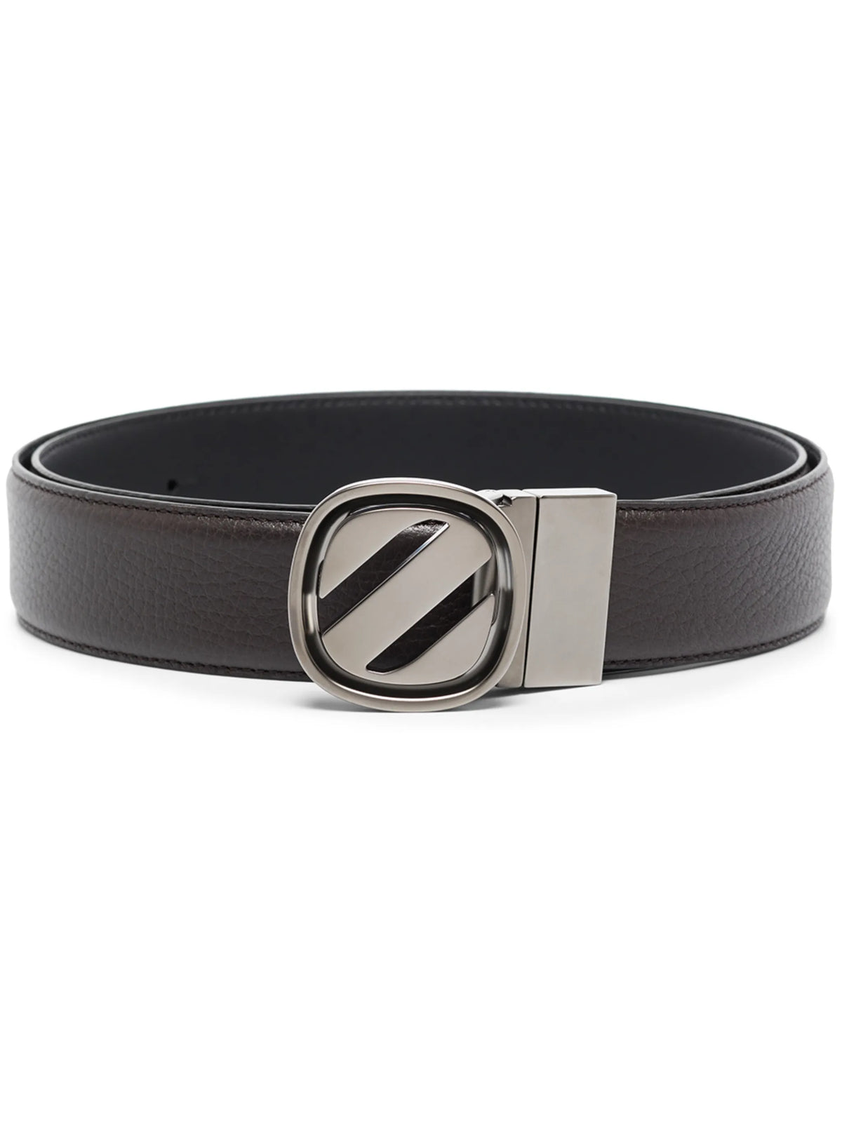 buckle-fastening leather belt