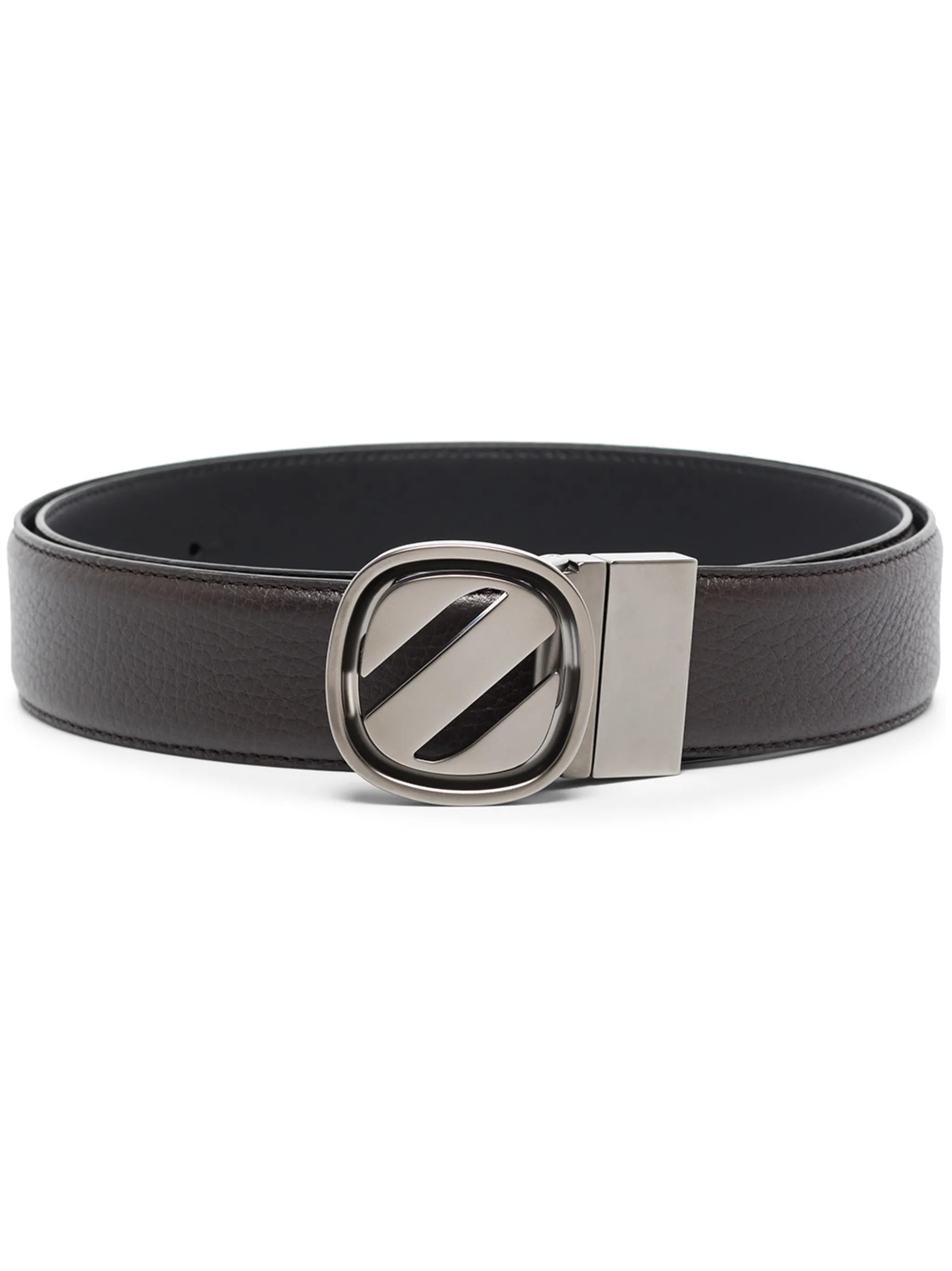 buckle-fastening leather belt