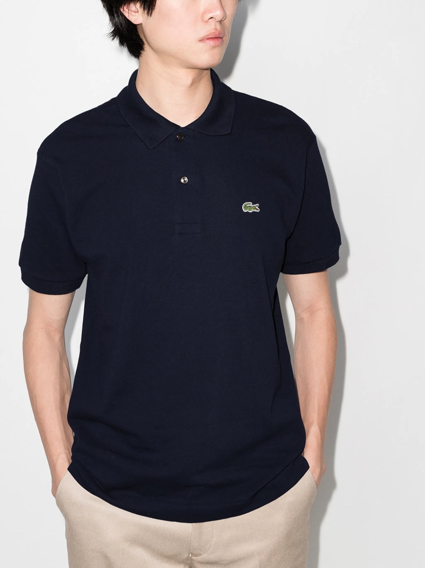 logo-appliqué polo shirt