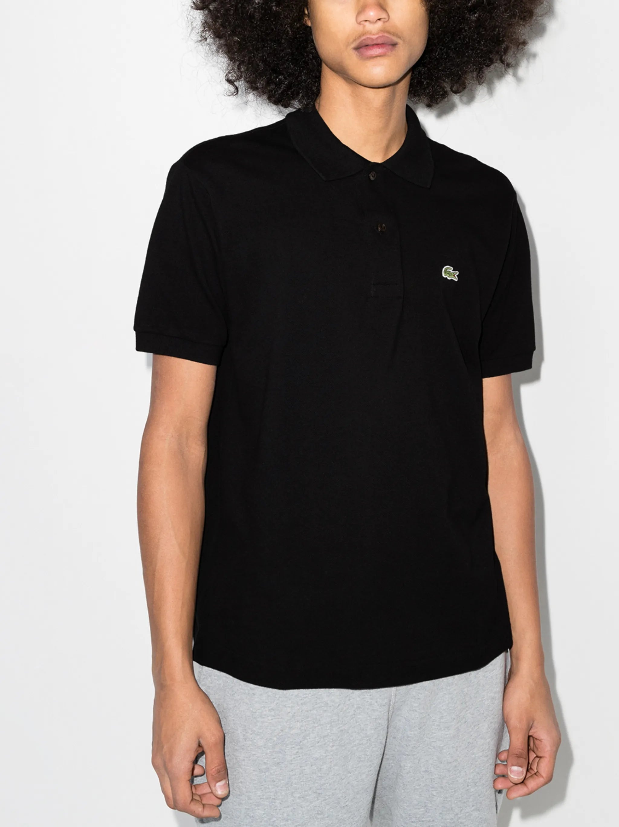 logo-patch short-sleeve polo shirt