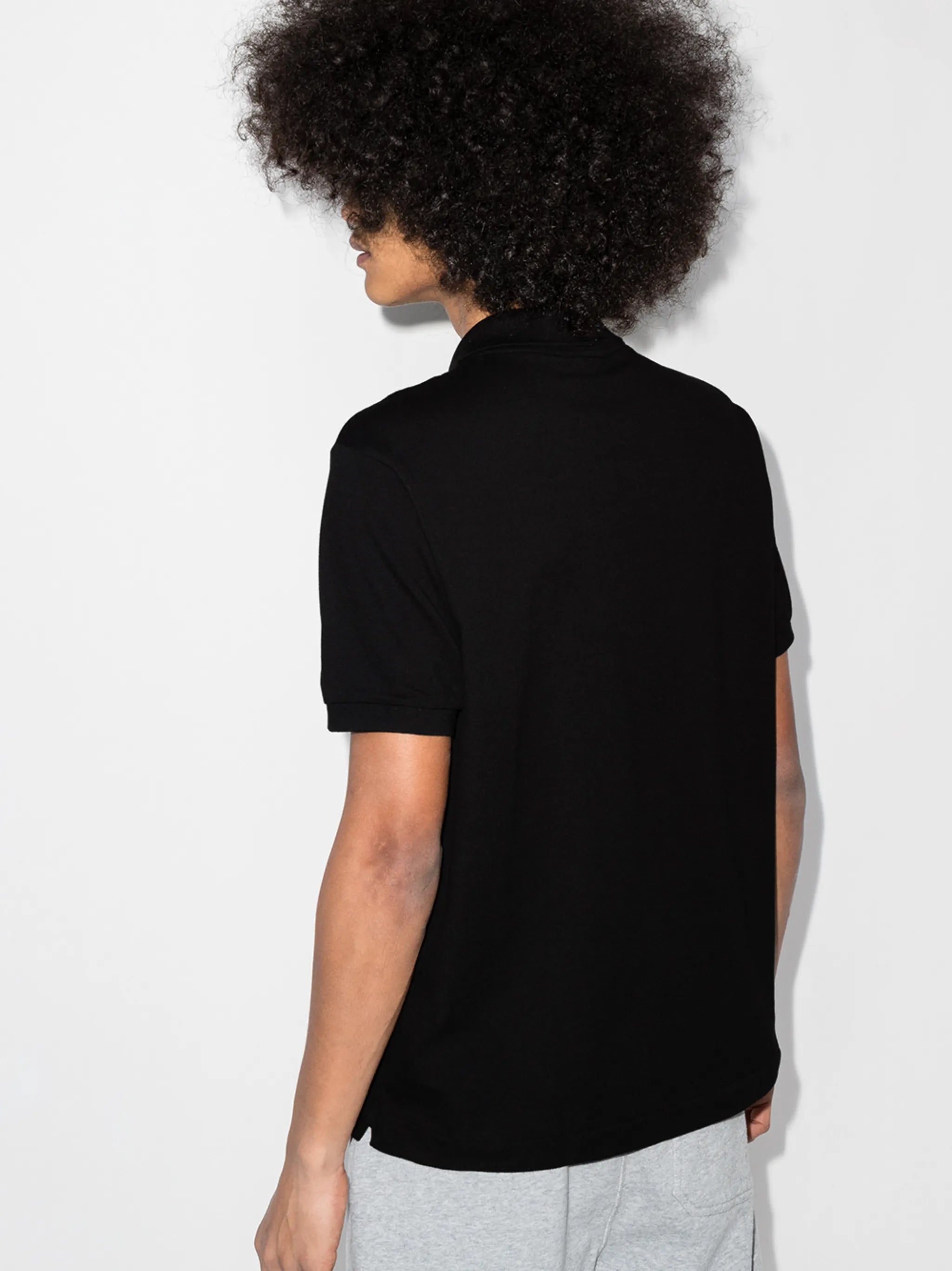 logo-patch short-sleeve polo shirt