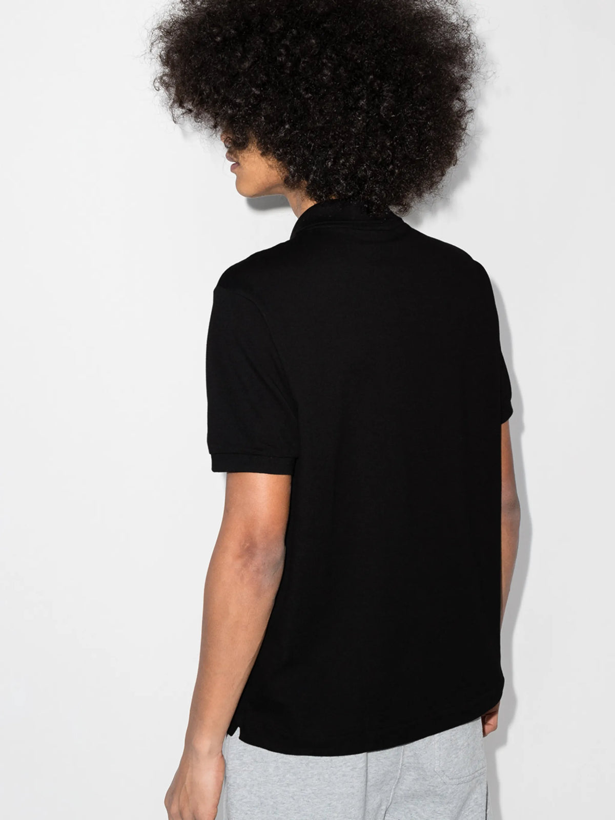 logo-patch piqué polo shirt