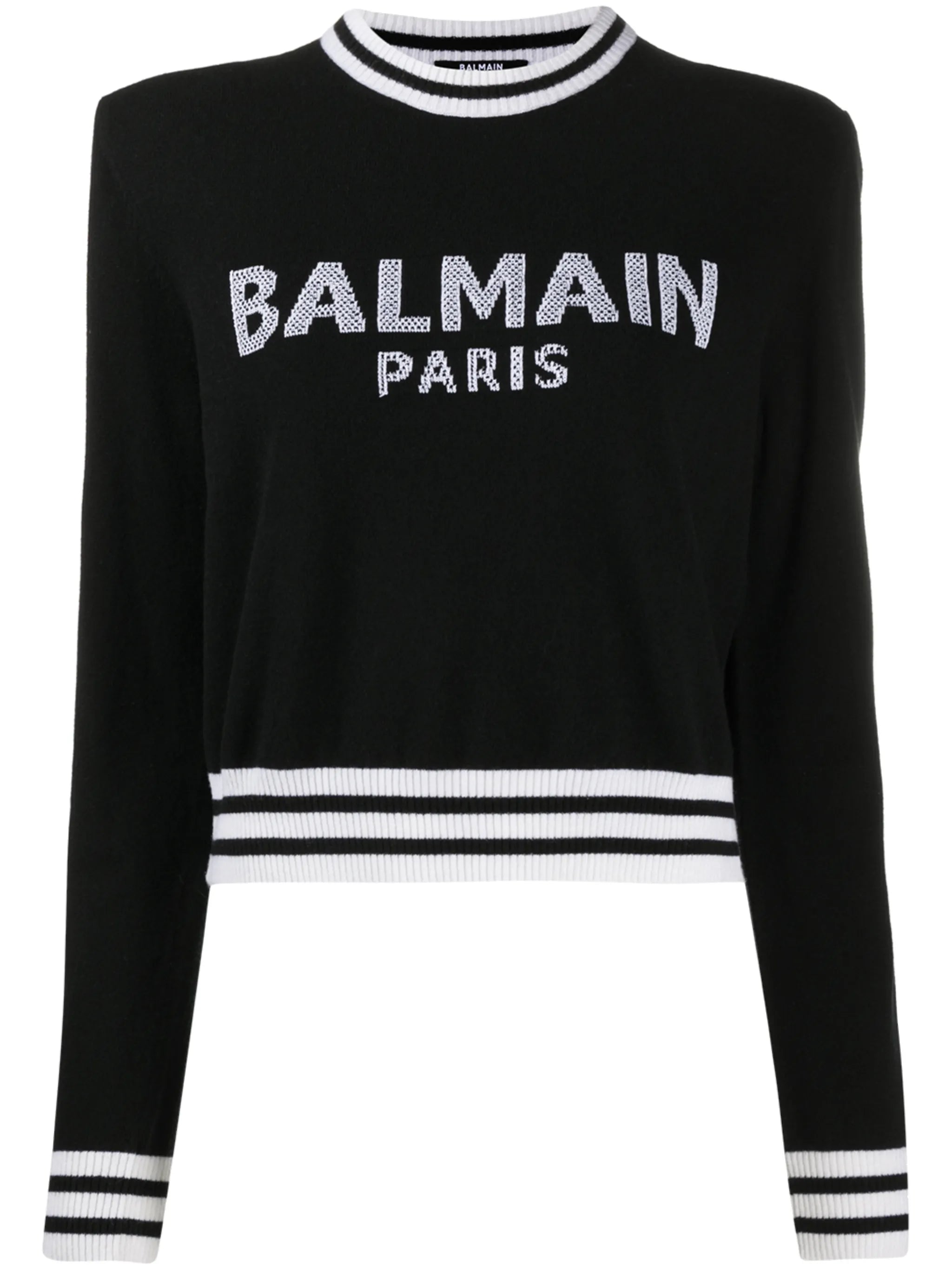intarsia-knit logo jumper