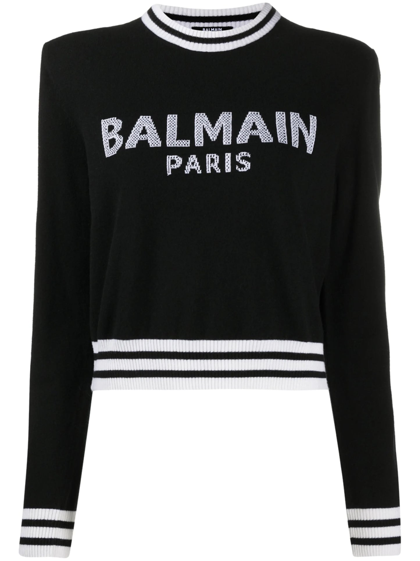 intarsia-knit logo jumper