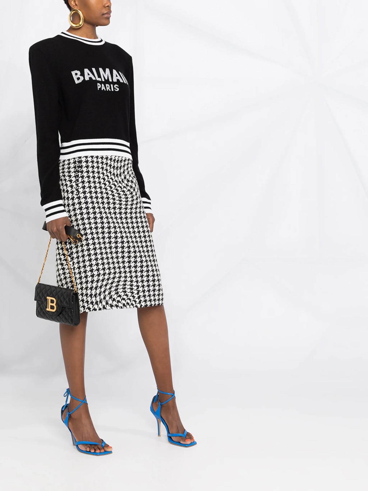 intarsia-knit logo jumper