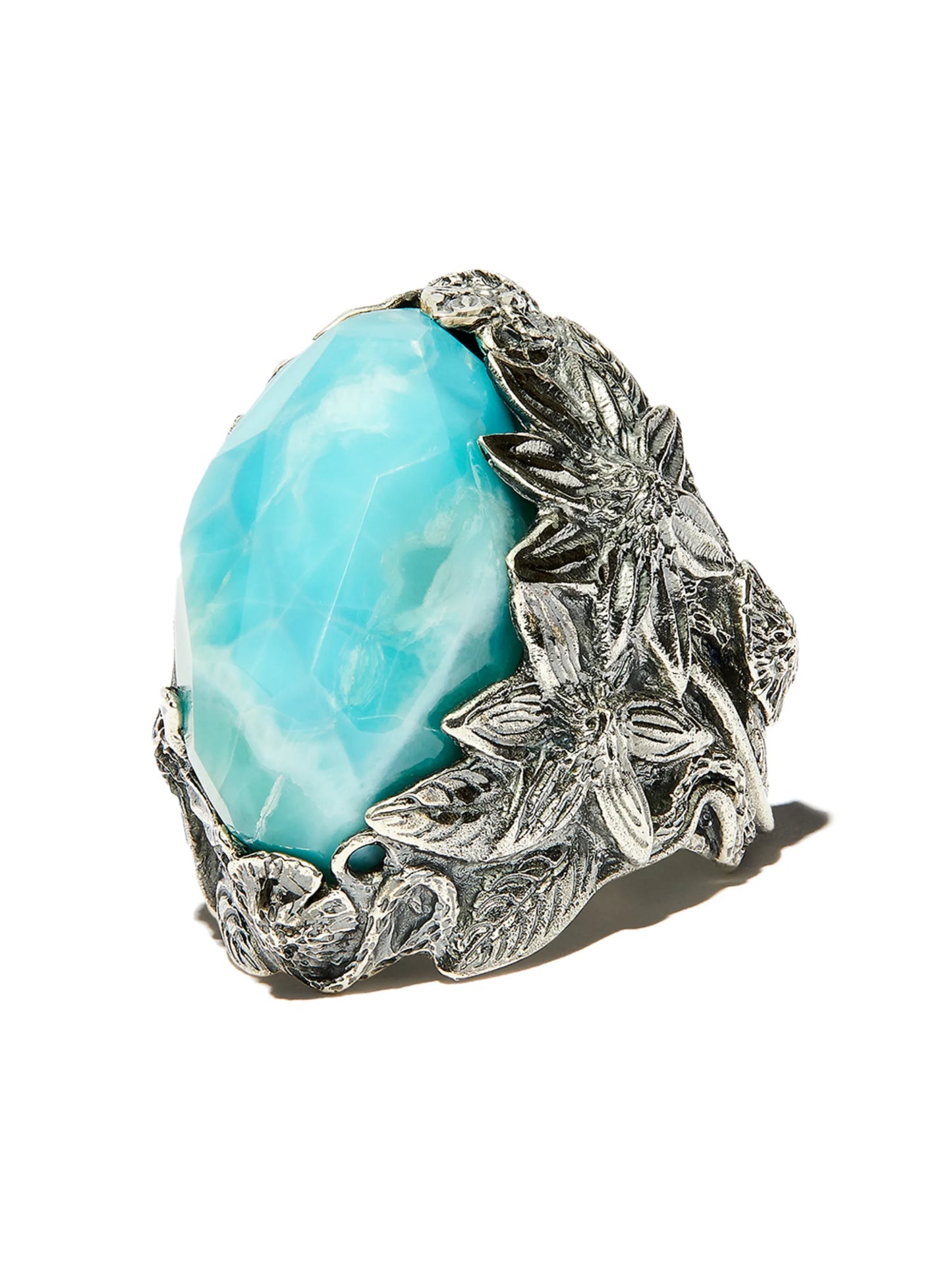 The Winter larimar-embellished ring