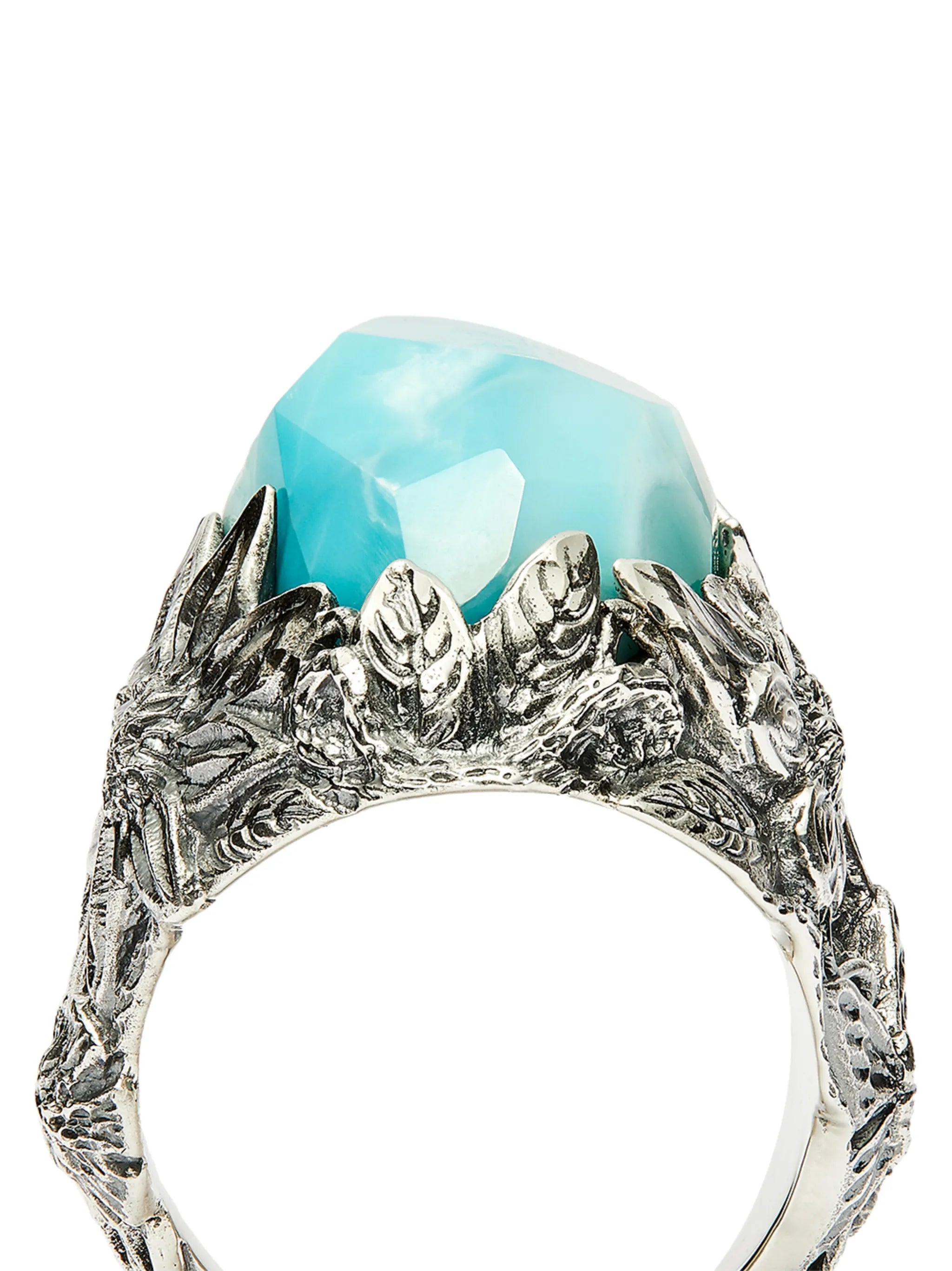 The Winter larimar-embellished ring