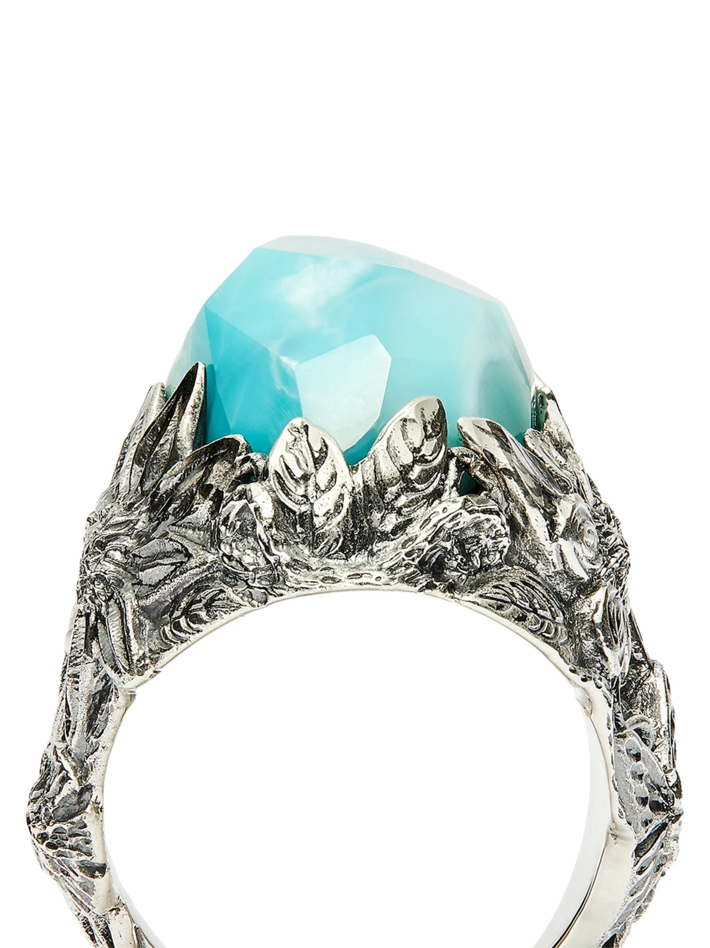 The Winter larimar-embellished ring
