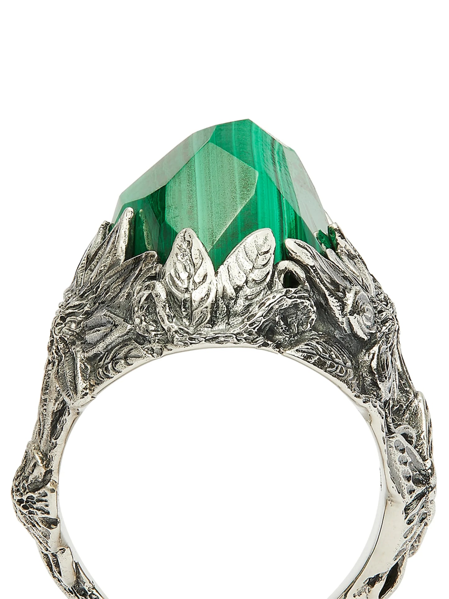 The Winter malachite-embellished ring