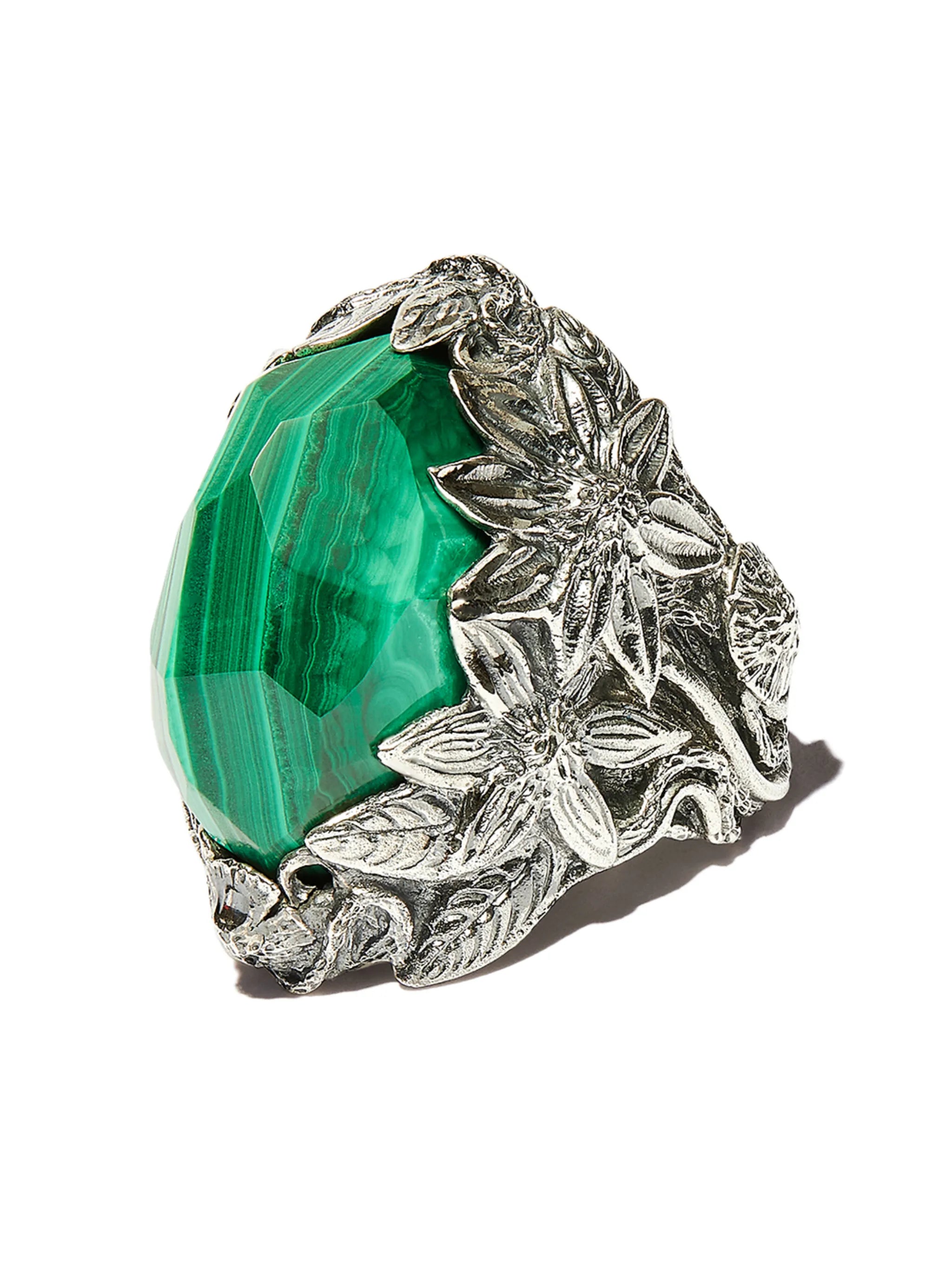 The Winter malachite-embellished ring