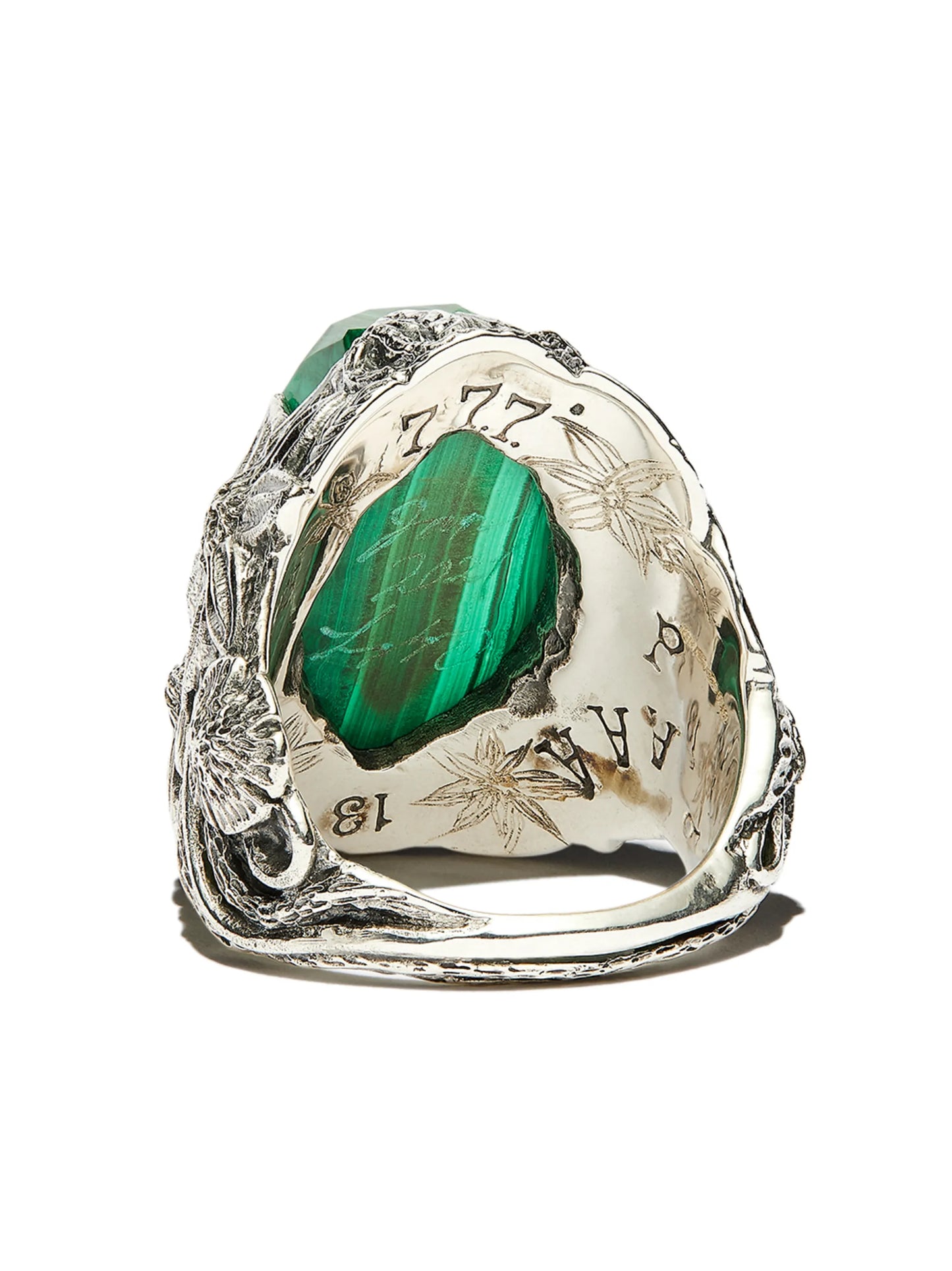 The Winter malachite-embellished ring
