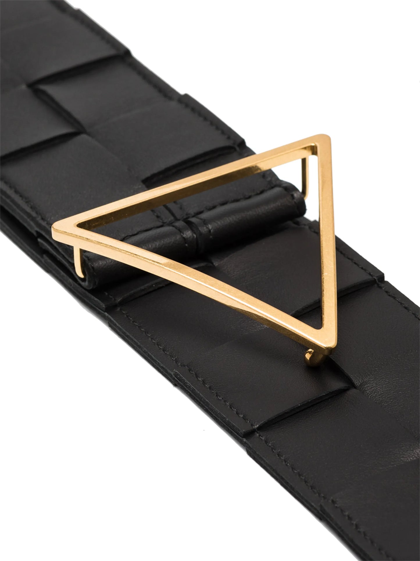 Maxi Intreccio triangle-buckle belt