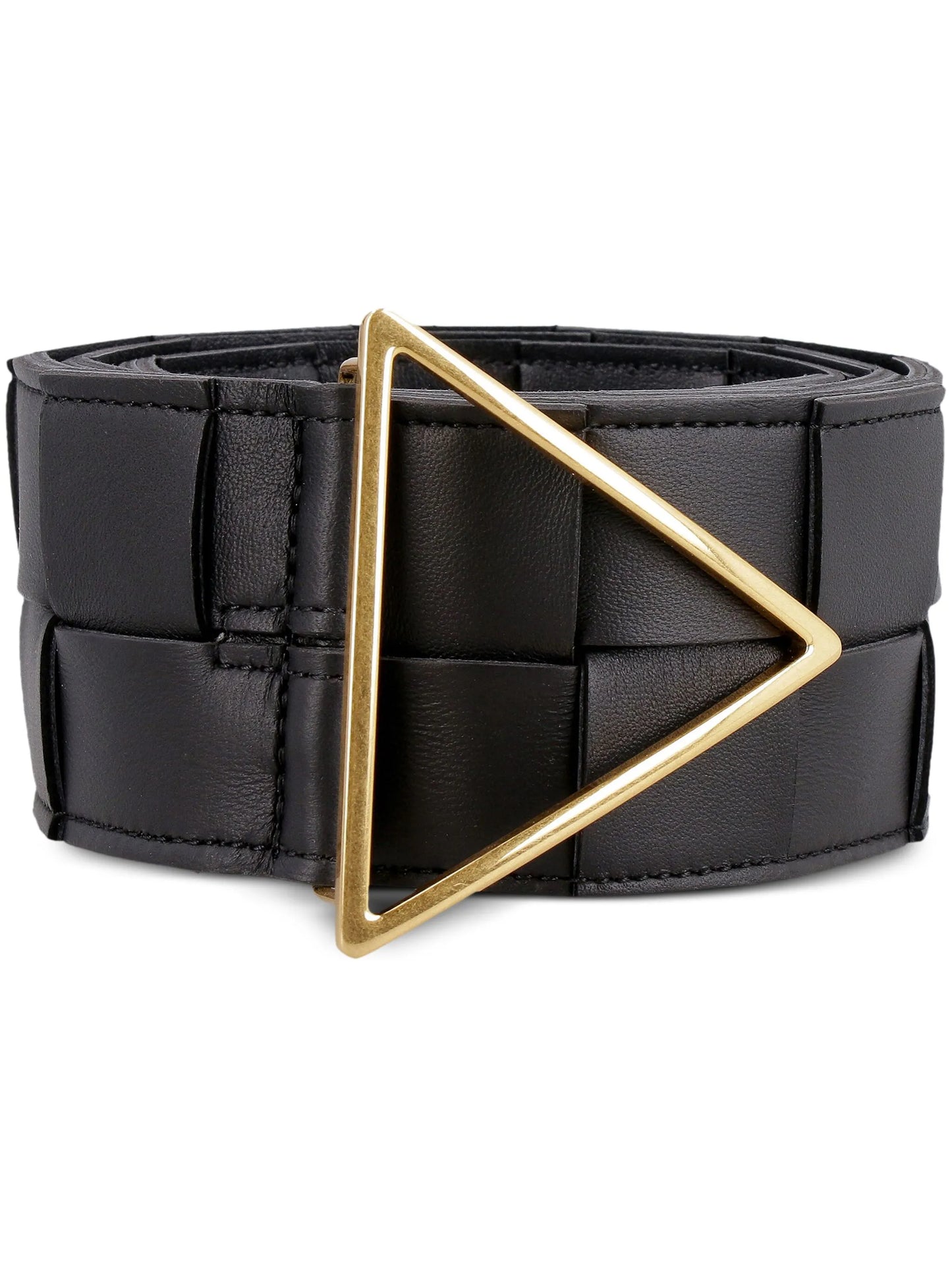 Maxi Intreccio triangle-buckle belt