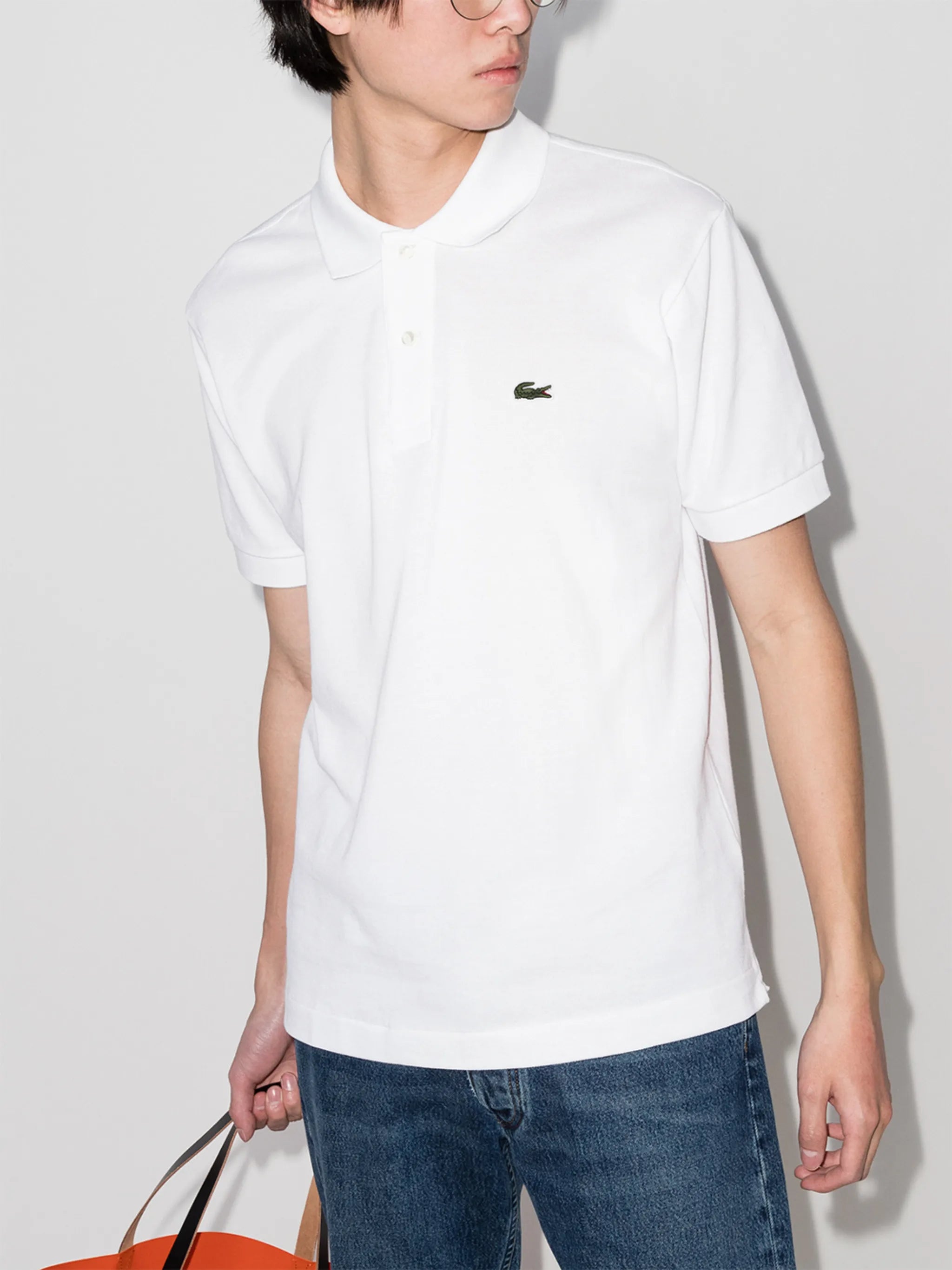 logo-patch short-sleeve polo shirt