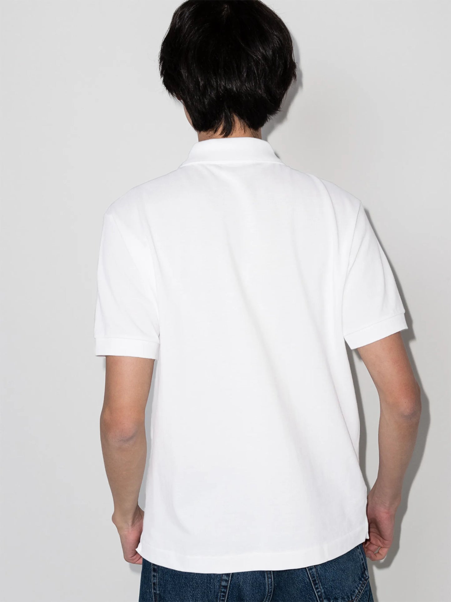 logo-patch short-sleeve polo shirt