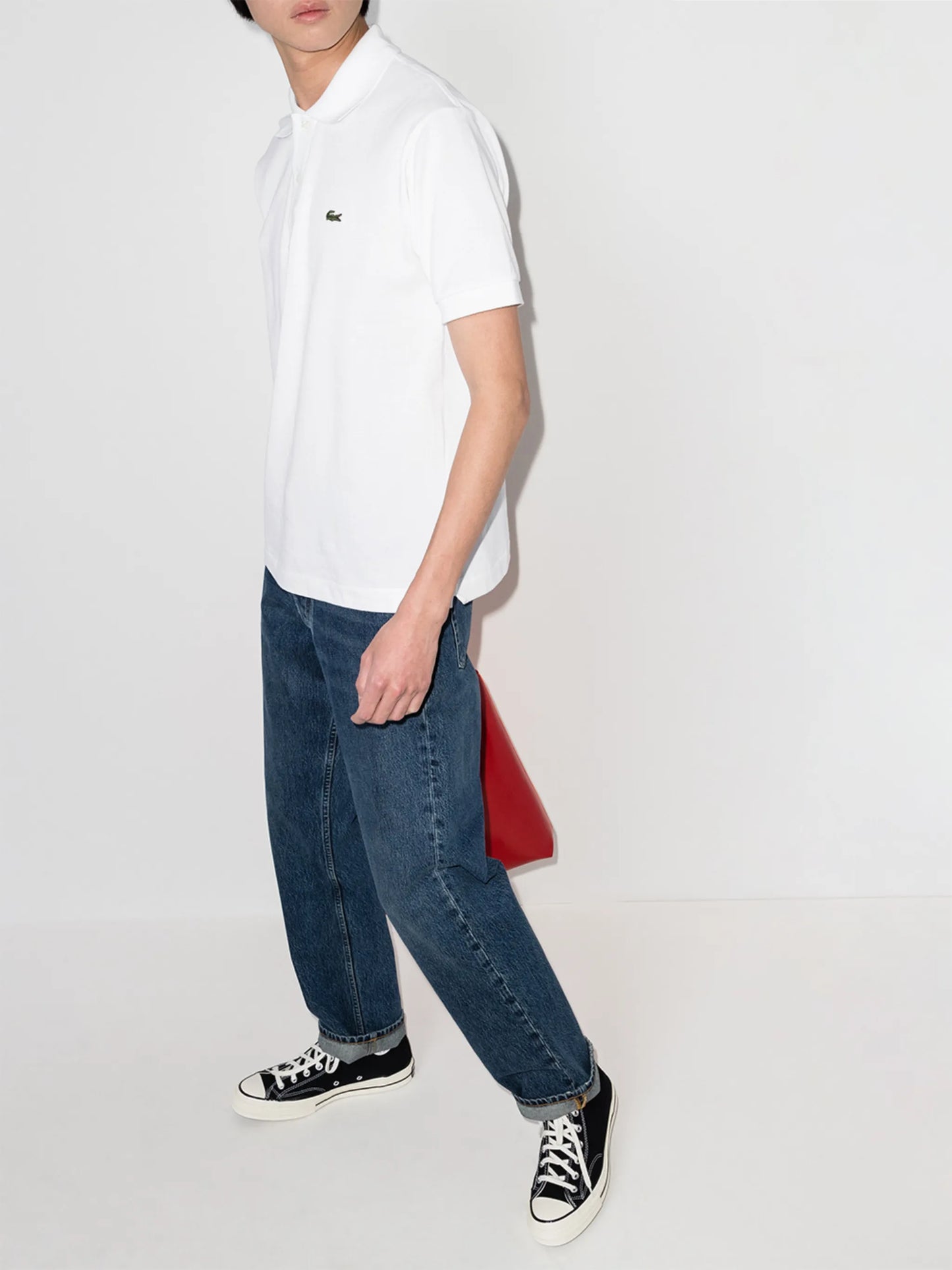 logo-patch short-sleeve polo shirt