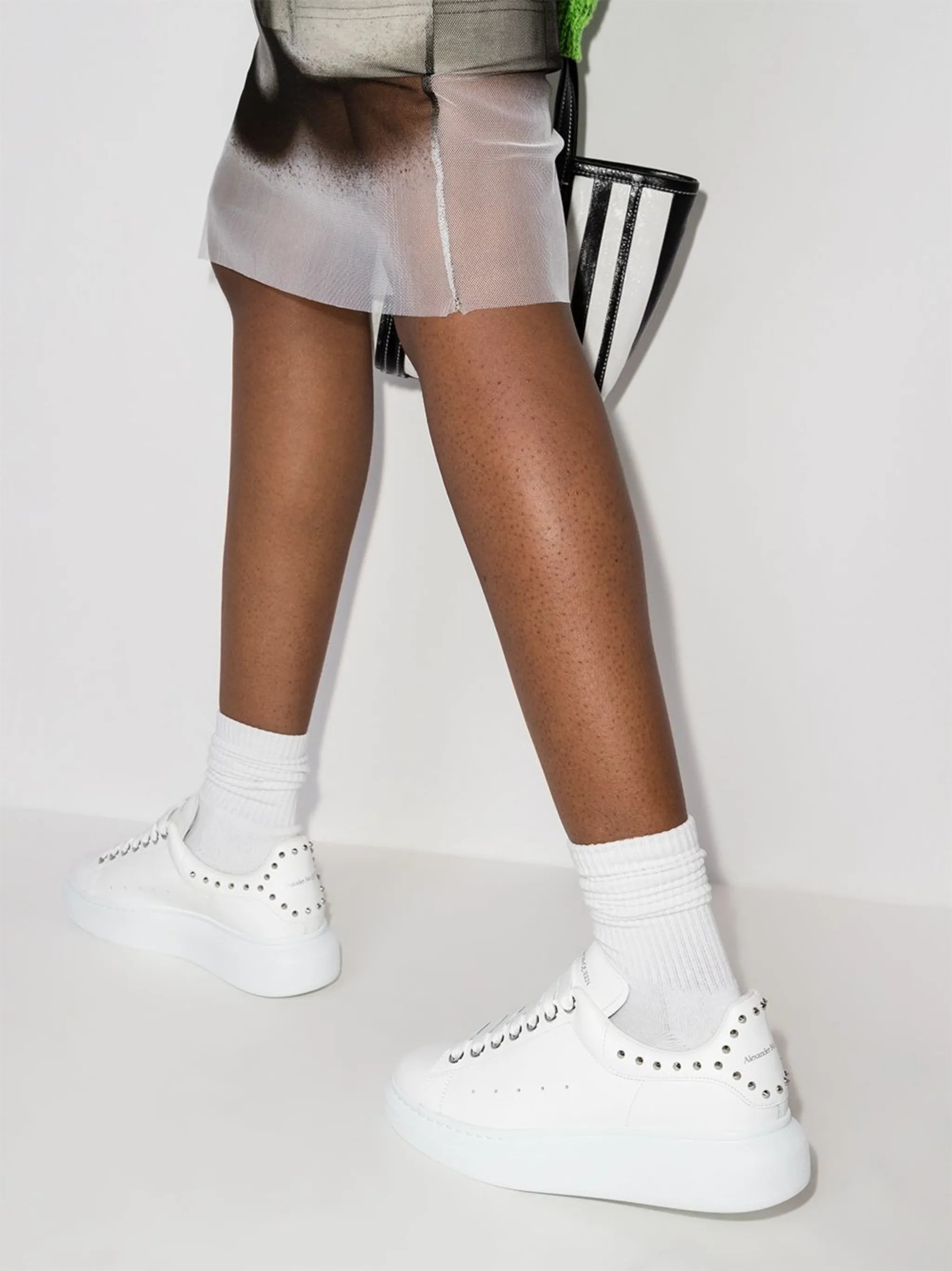 Larry stud-embellished sneakers