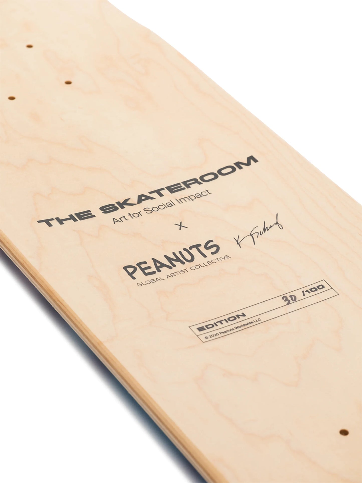 x Kenny Scharf Peanuts print solo skate deck