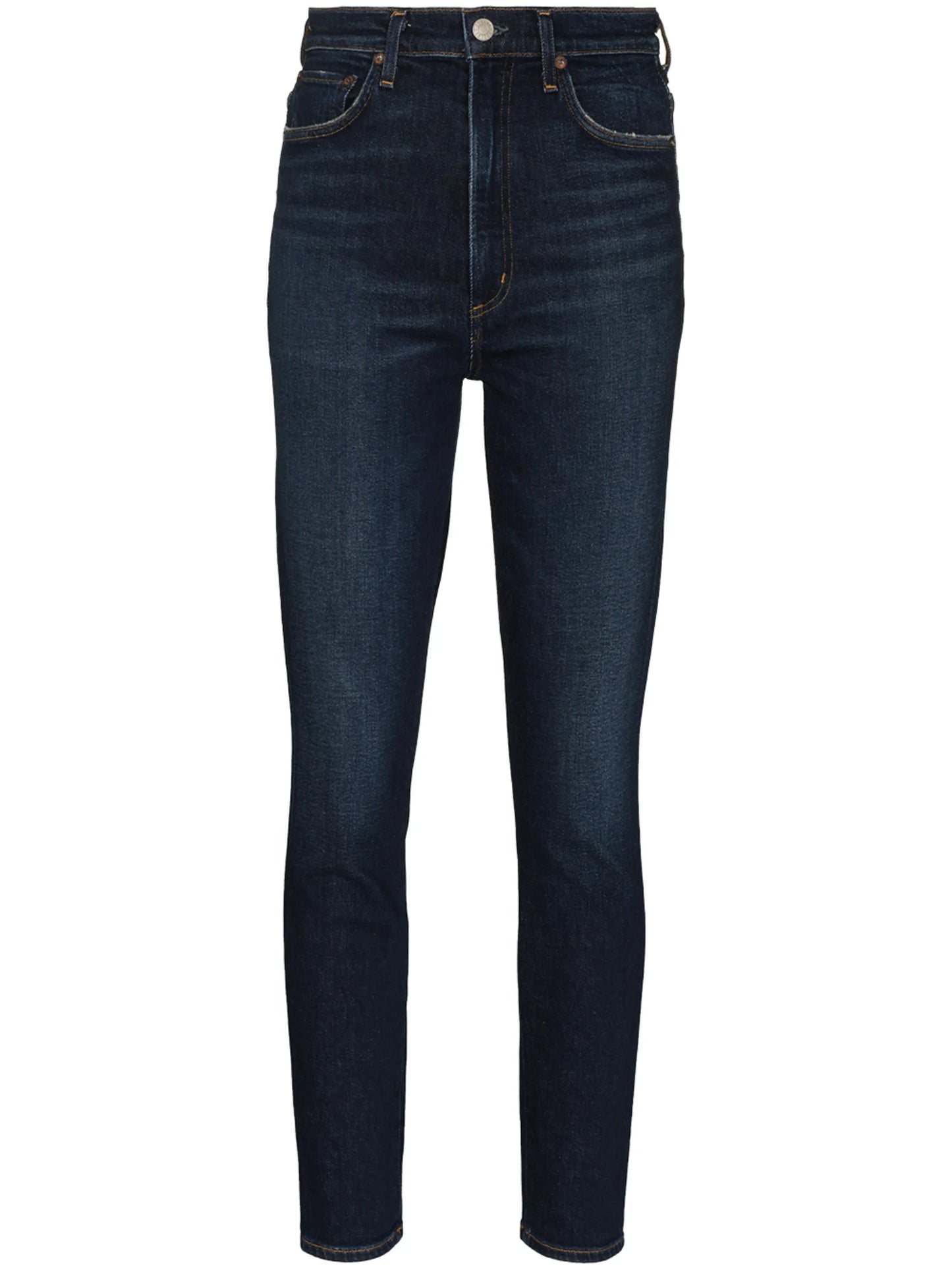 high-rise skinny jeans