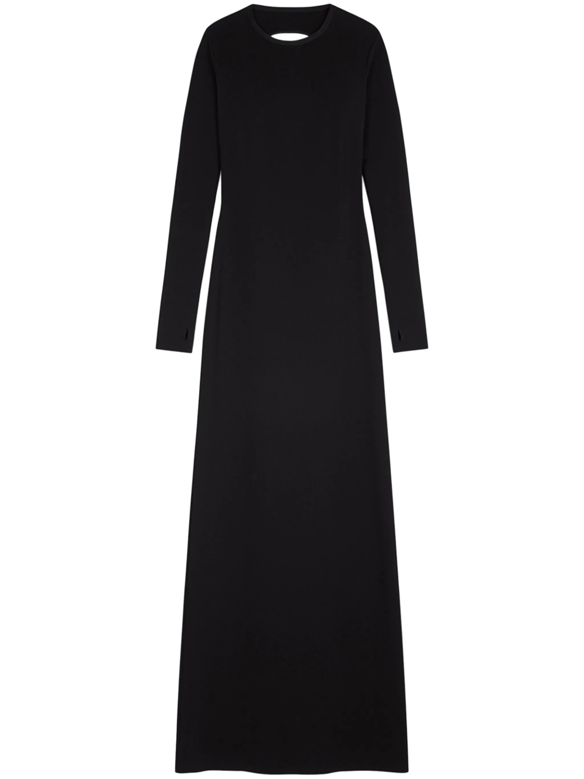 cut-out long-sleeve maxi dress