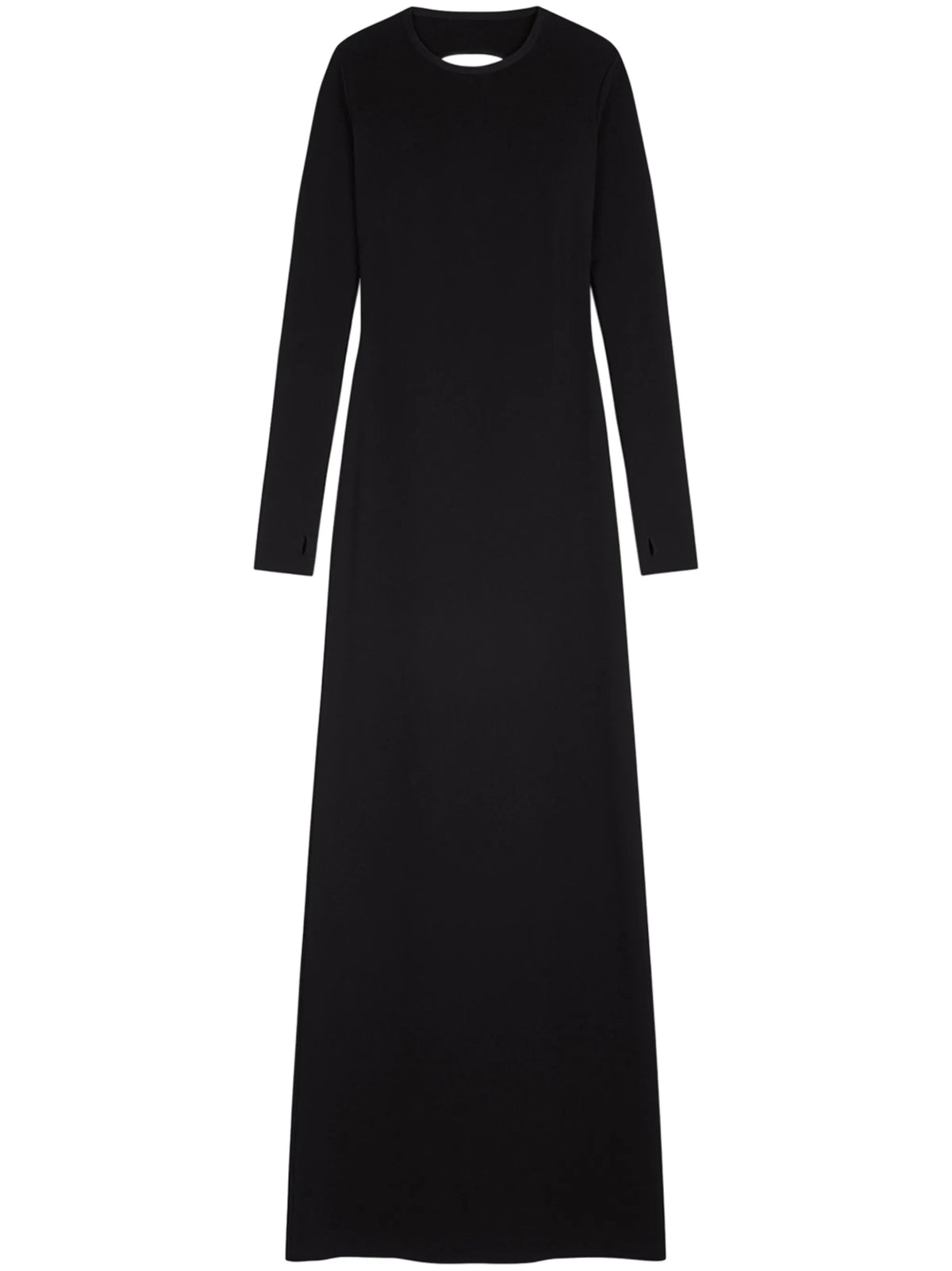 cut-out long-sleeve maxi dress