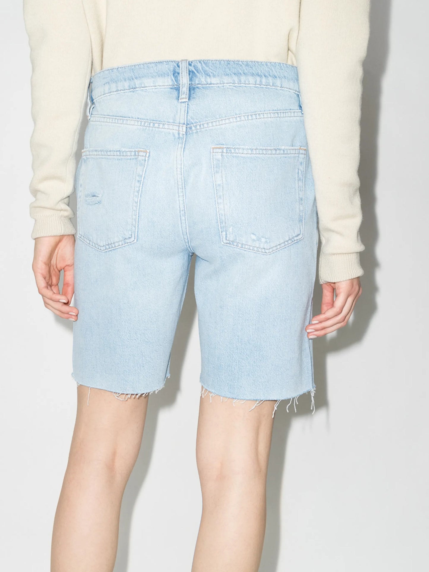 Le Slouch distressed Bermuda shorts
