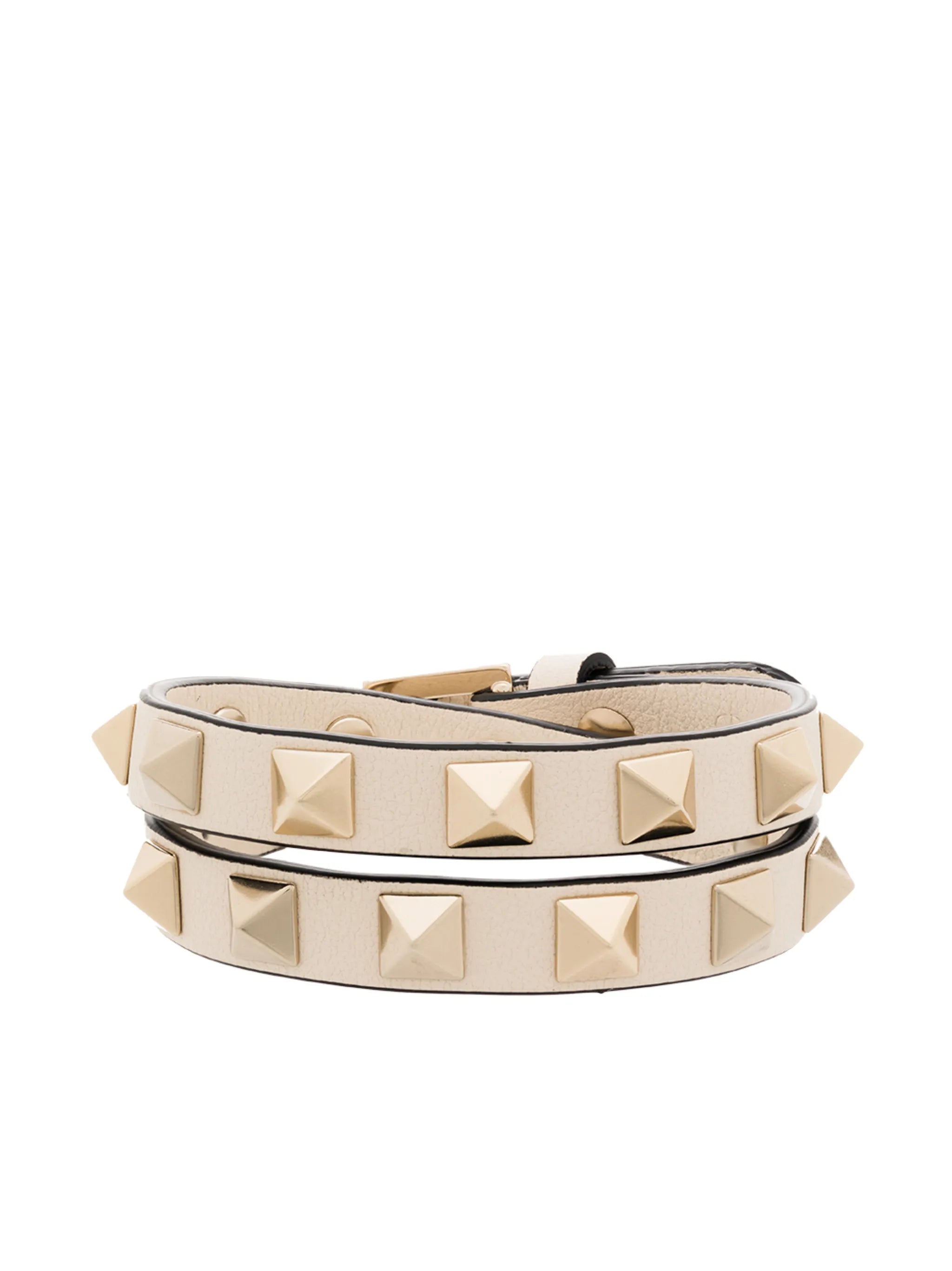 Rockstud double-strap bracelet