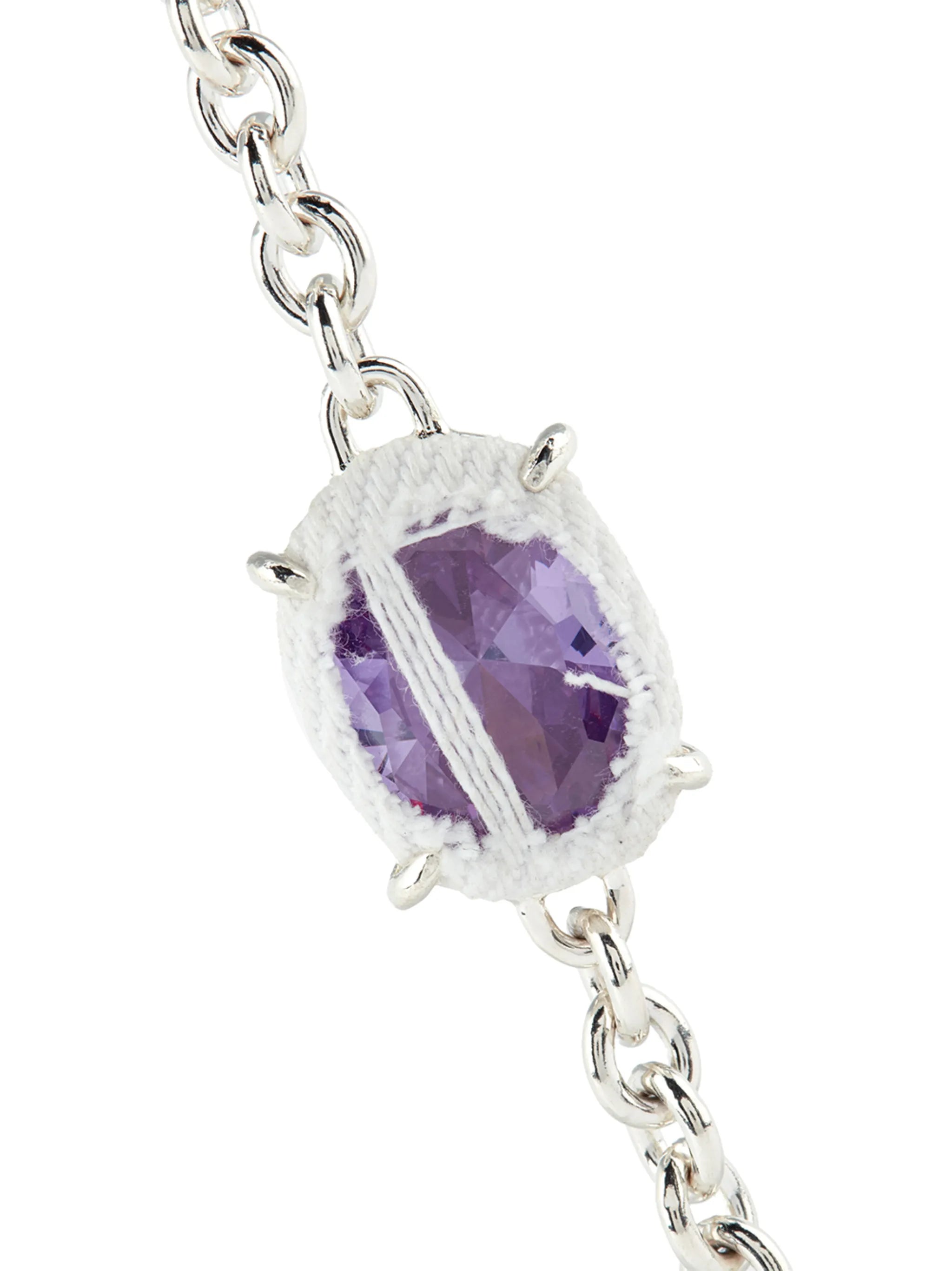 Oval Crucifix chain bracelet