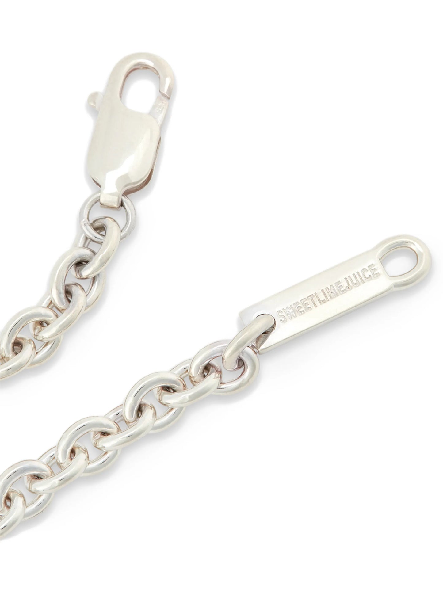 Oval Crucifix chain bracelet