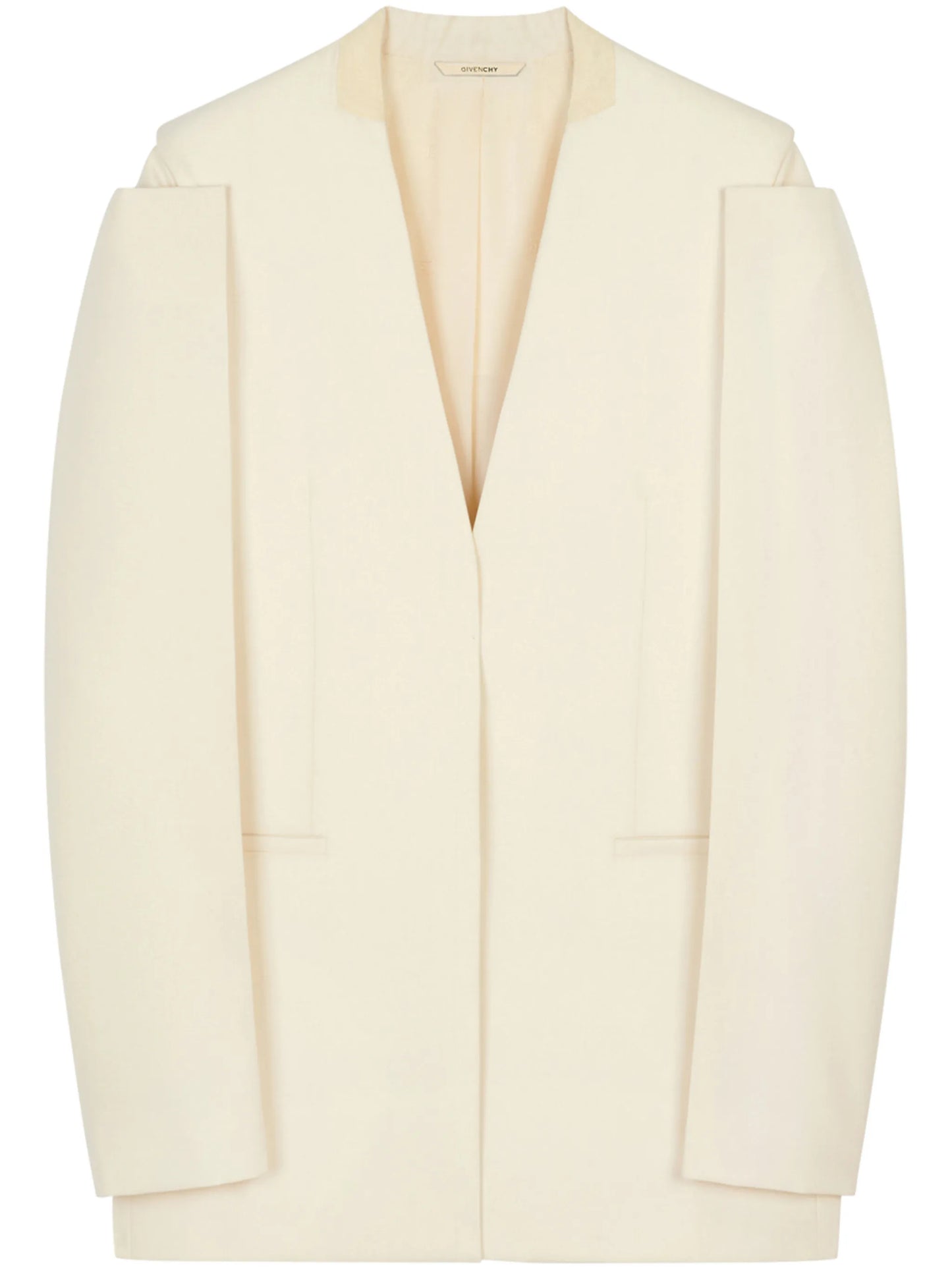 cut-out single-breasted blazer