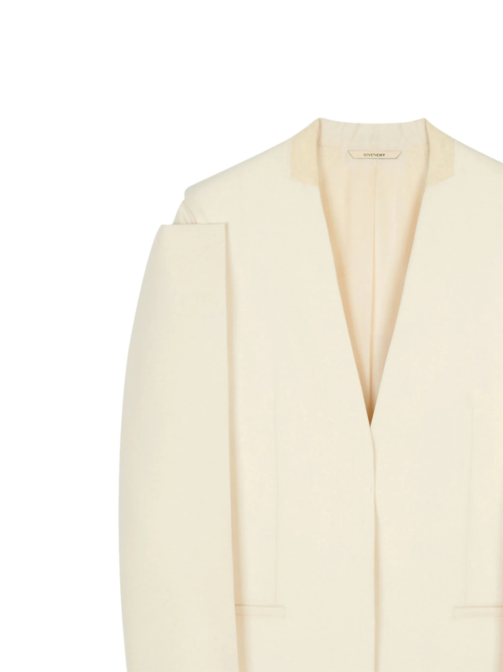 cut-out single-breasted blazer
