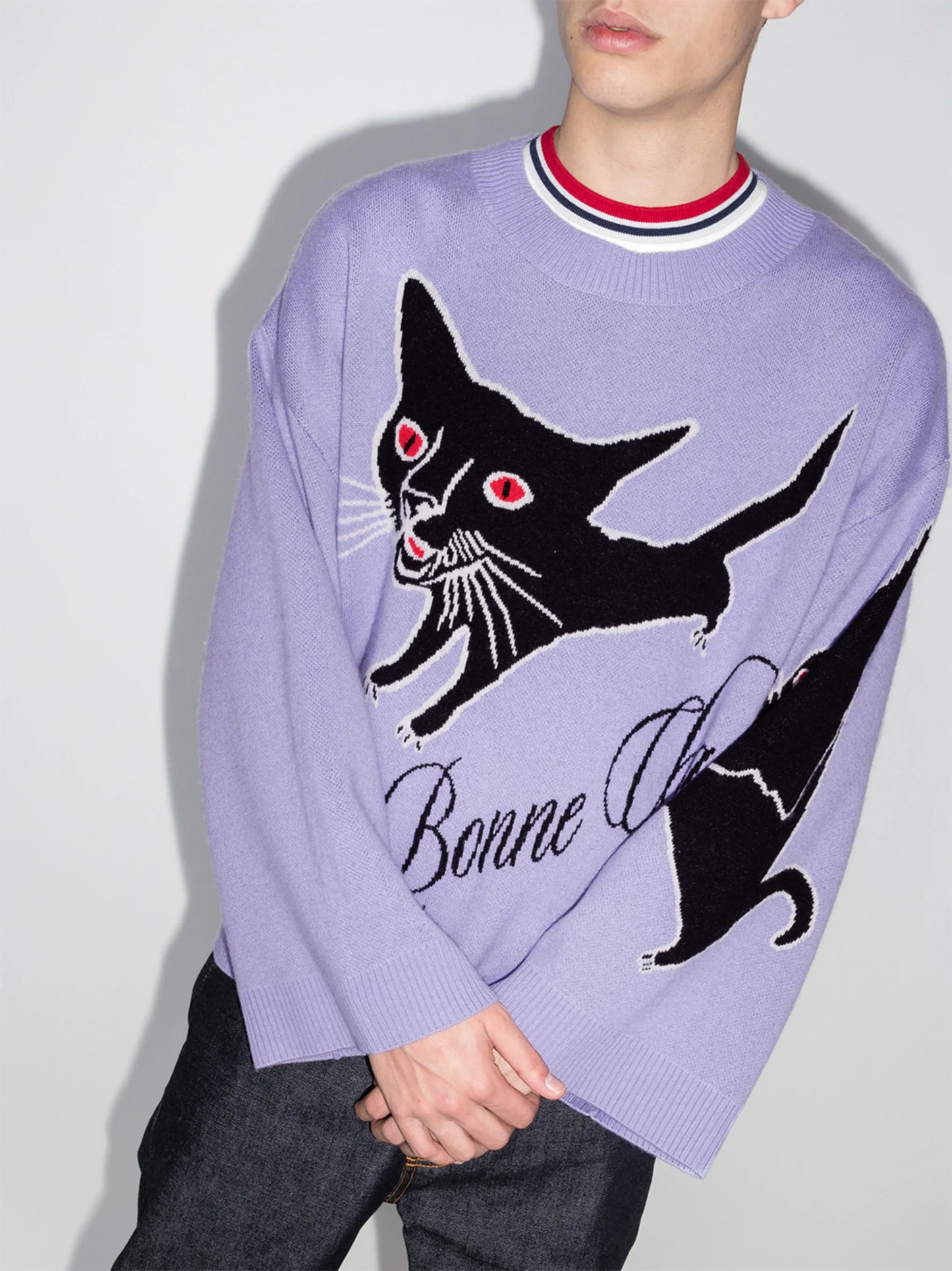 Bonne Chance intarsia jumper
