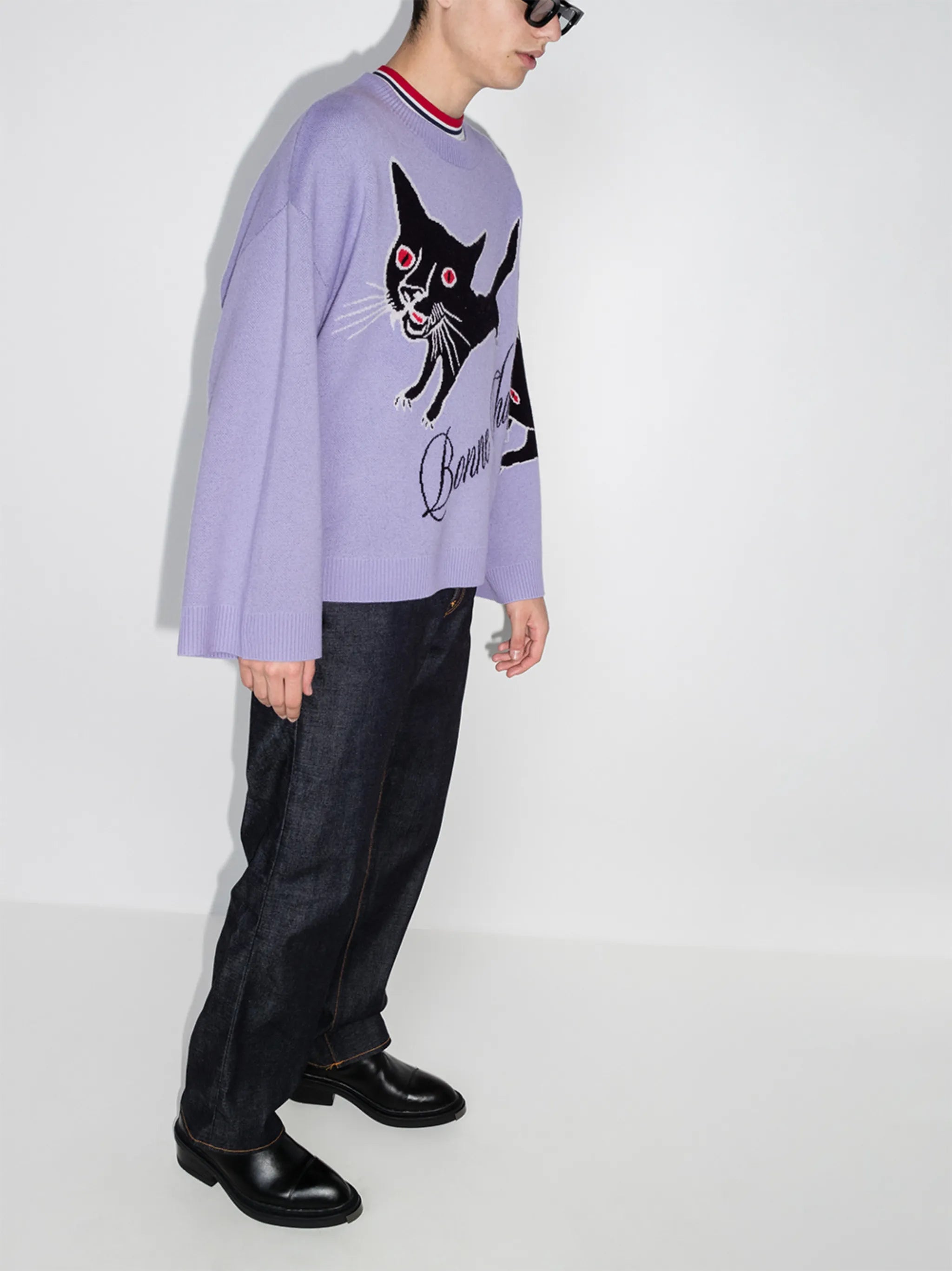 Bonne Chance intarsia jumper