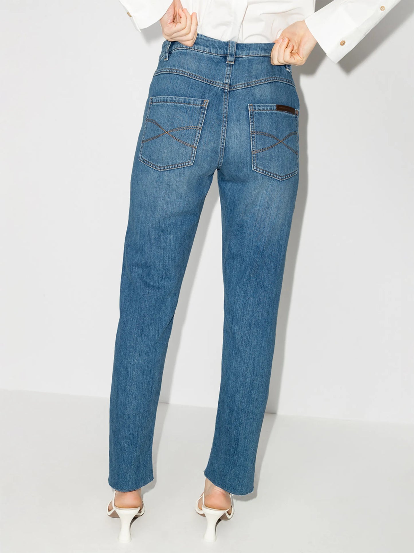 washed denim jeans