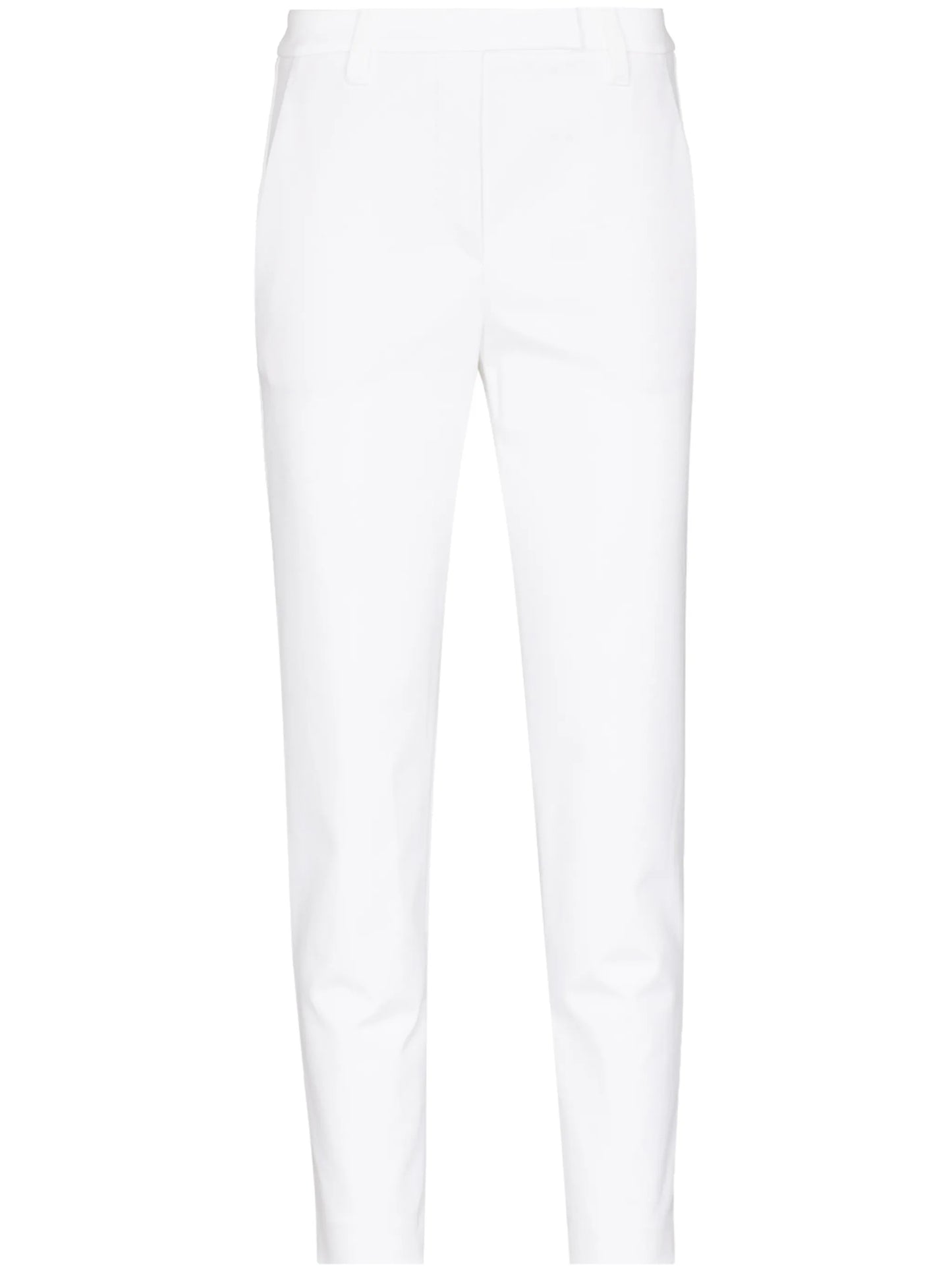 concealed fastening cropped trousers