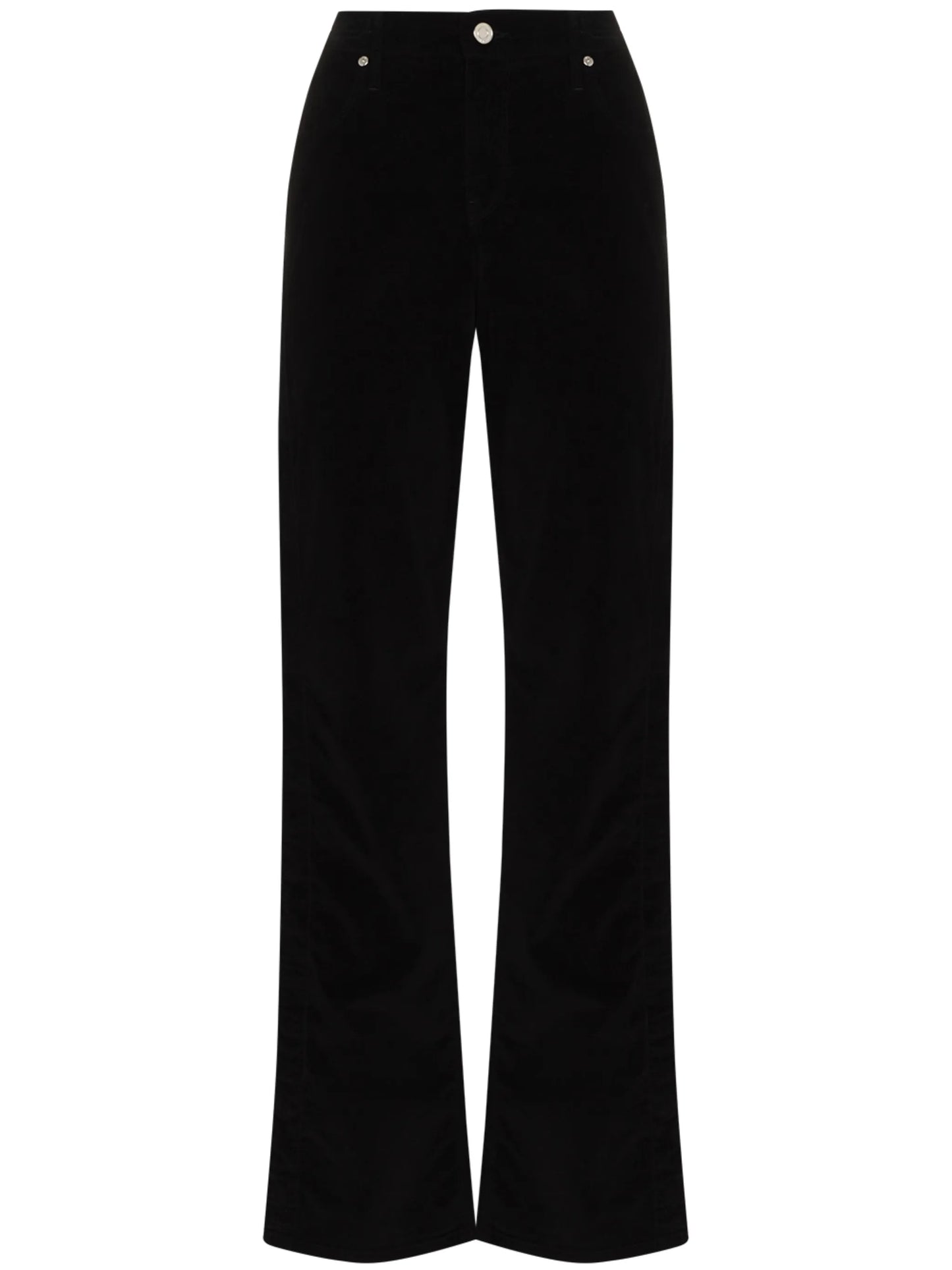 high-rise straight-leg jeans