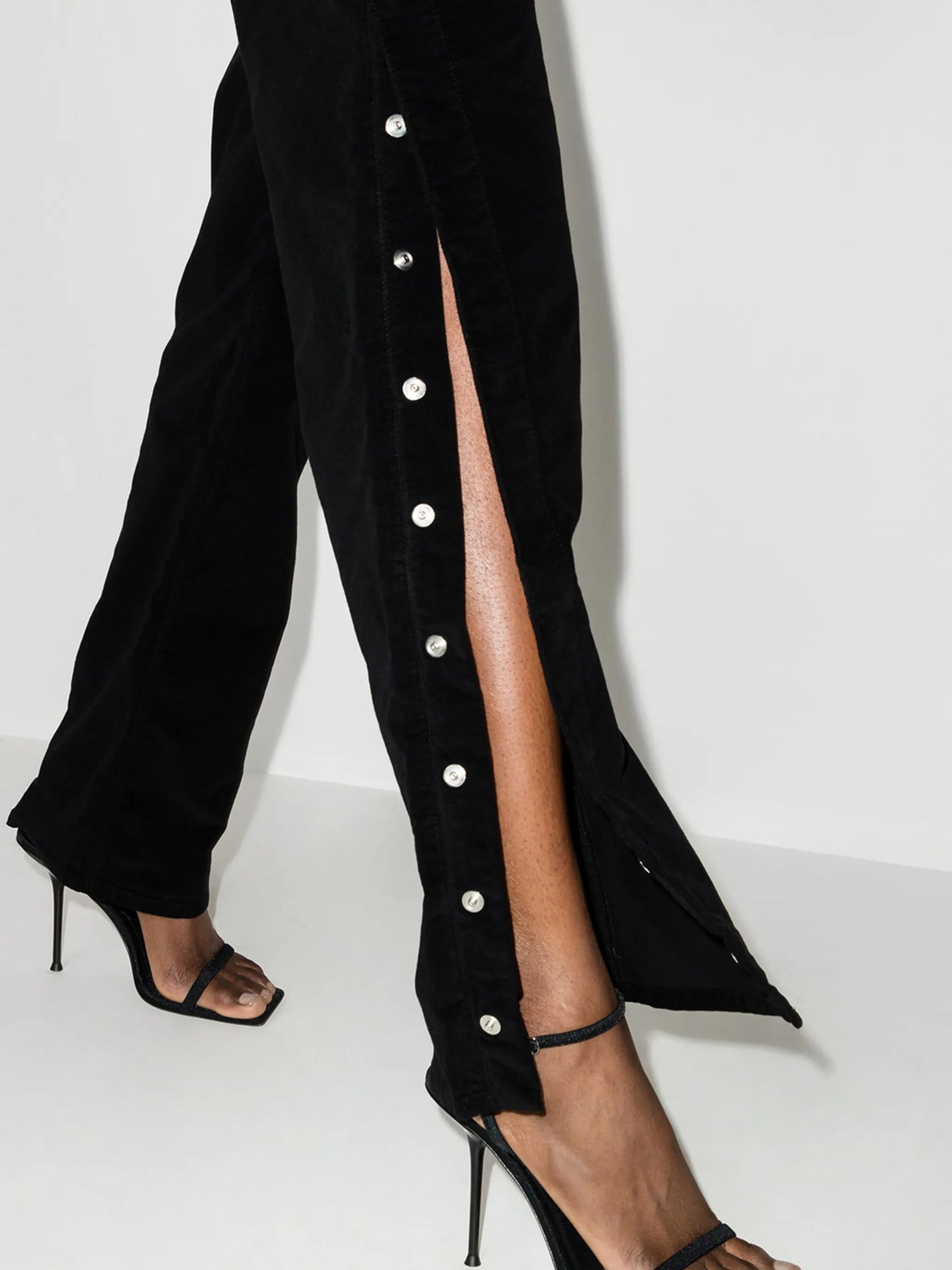 high-rise straight-leg jeans